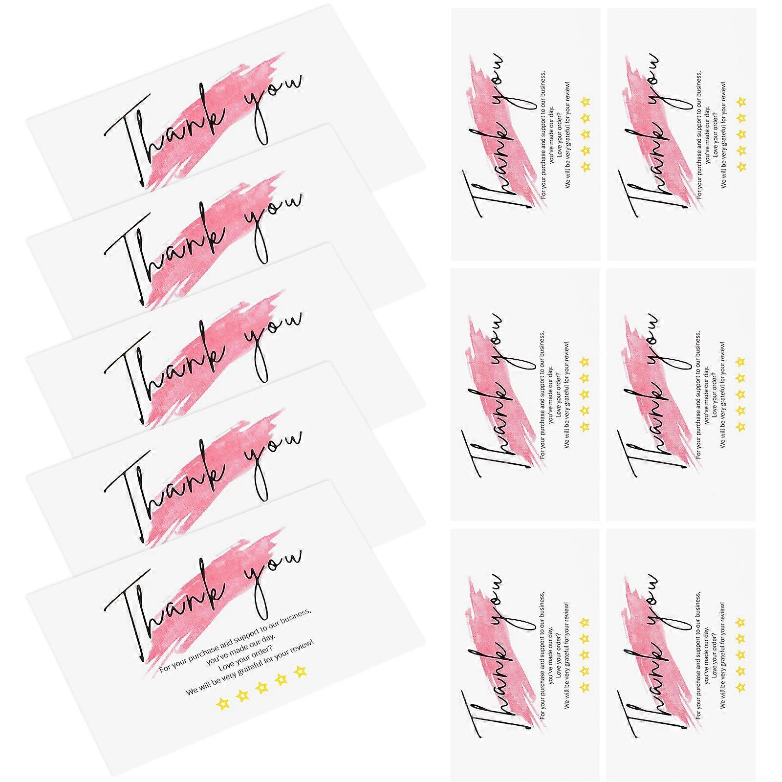 Carte de remerciements pour l’utilisation de l’ordre Utilisation par le client Appréciation du client Couleur assortie 30 pièces