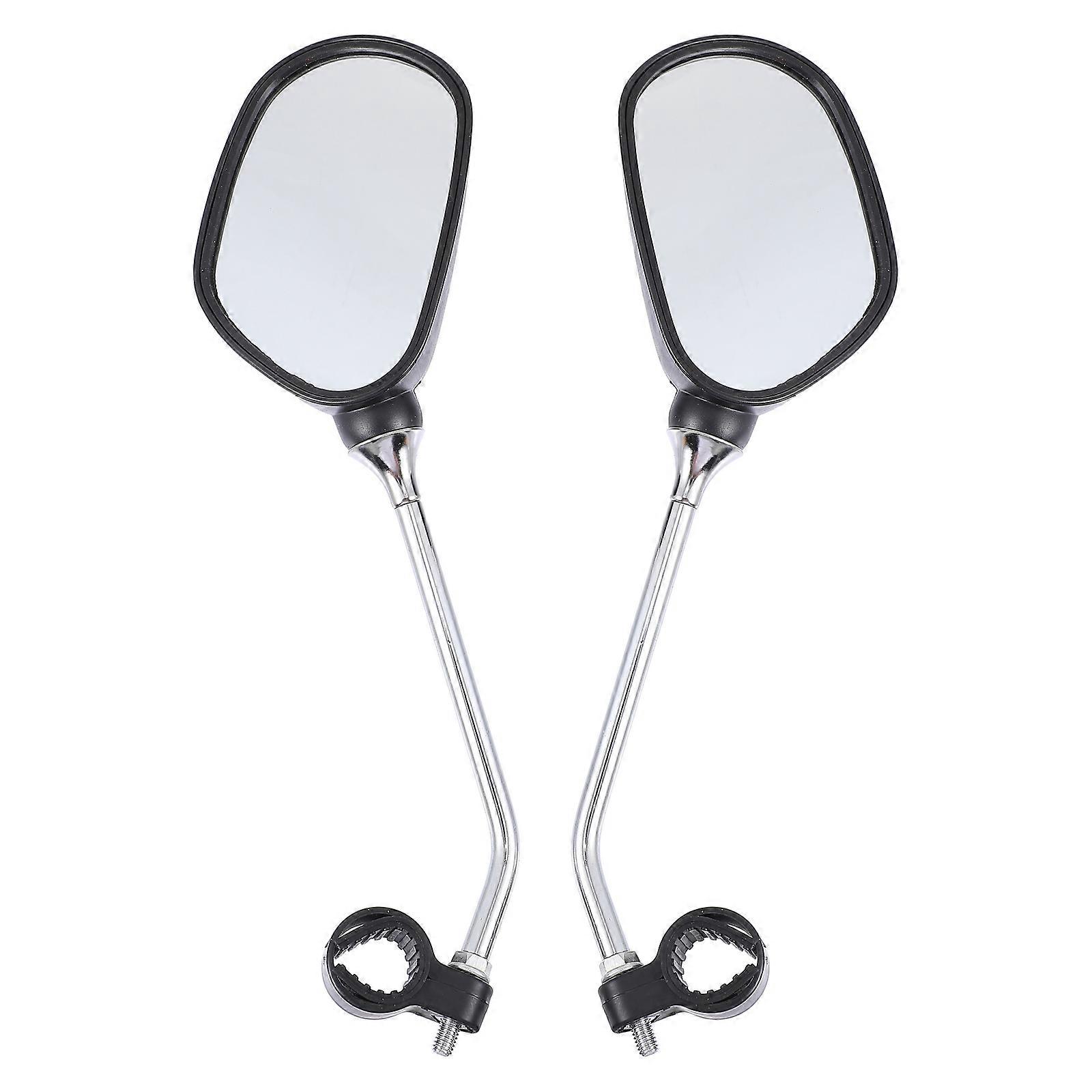 Bike Rearview Mirrors for Electric Bicycles and Mountain Bikes – Replaceable Wide Angle Handlebar Mirrors with Scratch Resistant Glass Lens for