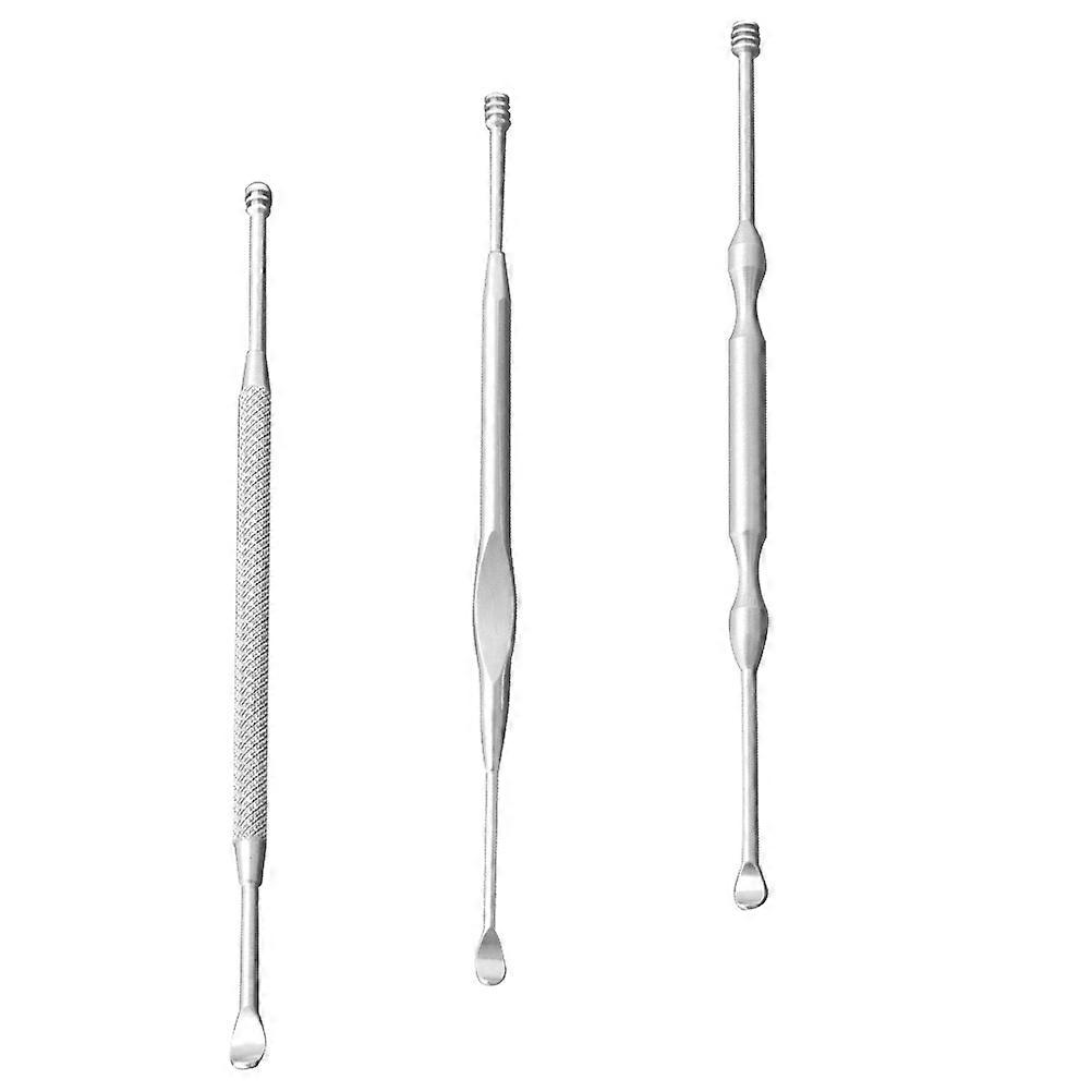 The **3pcs Stainless Steel Ear Cleaner Double Ended Spiral Ear Wax Remover** is a compact and hygienic tool designed for safe and effective earwax