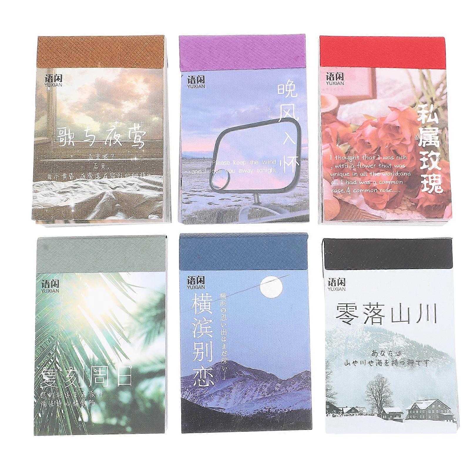 Sticker Packs Diary Stickers Labels Multi-Colored 6 Sets For Diy Projects present Making