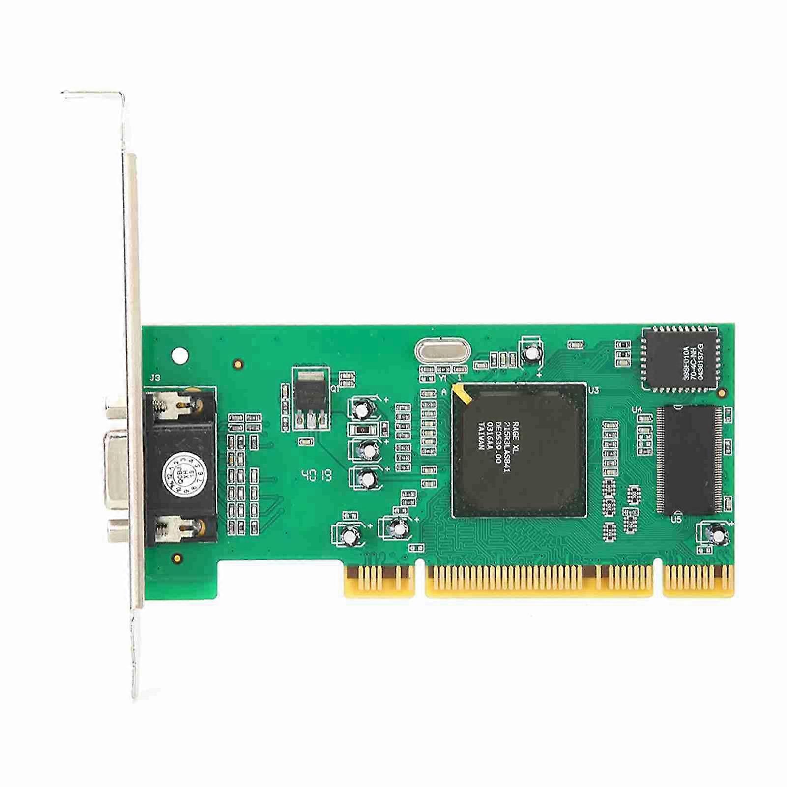 8MB 32-bit PCI VGA Graphics Card Multi-Display Desktop Computer Accessories for ATI Rage XL