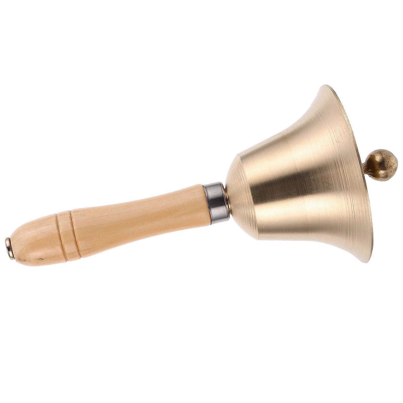 Santas Hand Bell Golden Christmas Party Calling Attention Bell 1Pcs