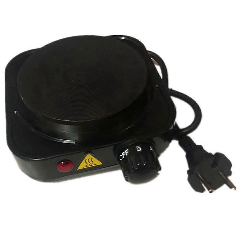 Electric Hob 500W Portable Cooking Appliance for Home and Cafe, EU Plug, Black, Compact Size, Easy to Use