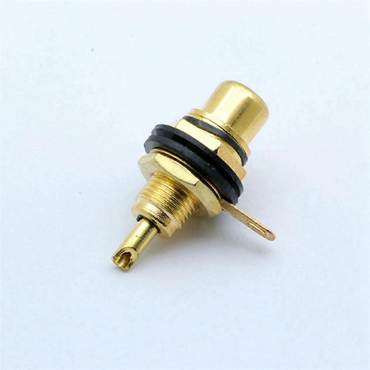 10Pcs/Lot Connector Gold Plated Female Jack Socket Solder