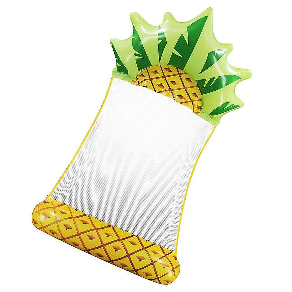 Fruit Pool Float Inflatable Swimming Bed Yellow 79x138x15cm Floating Mat for Adults Swimming Pool Party 1Pack