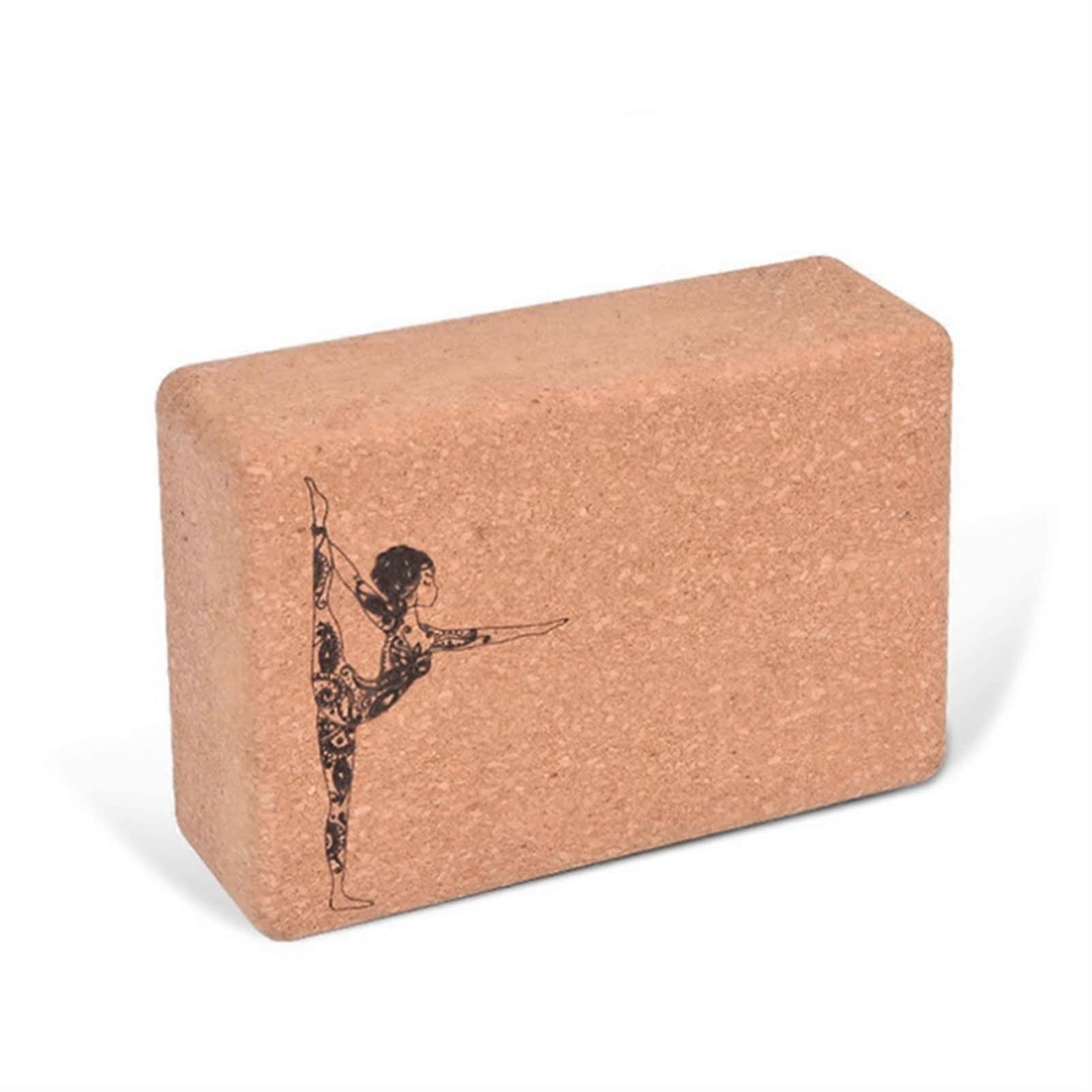 Yoga Block Soft Wood Yoga Blocks Cork Yoga Blocks for Body Shaper Gymnastics and Leveling (1)