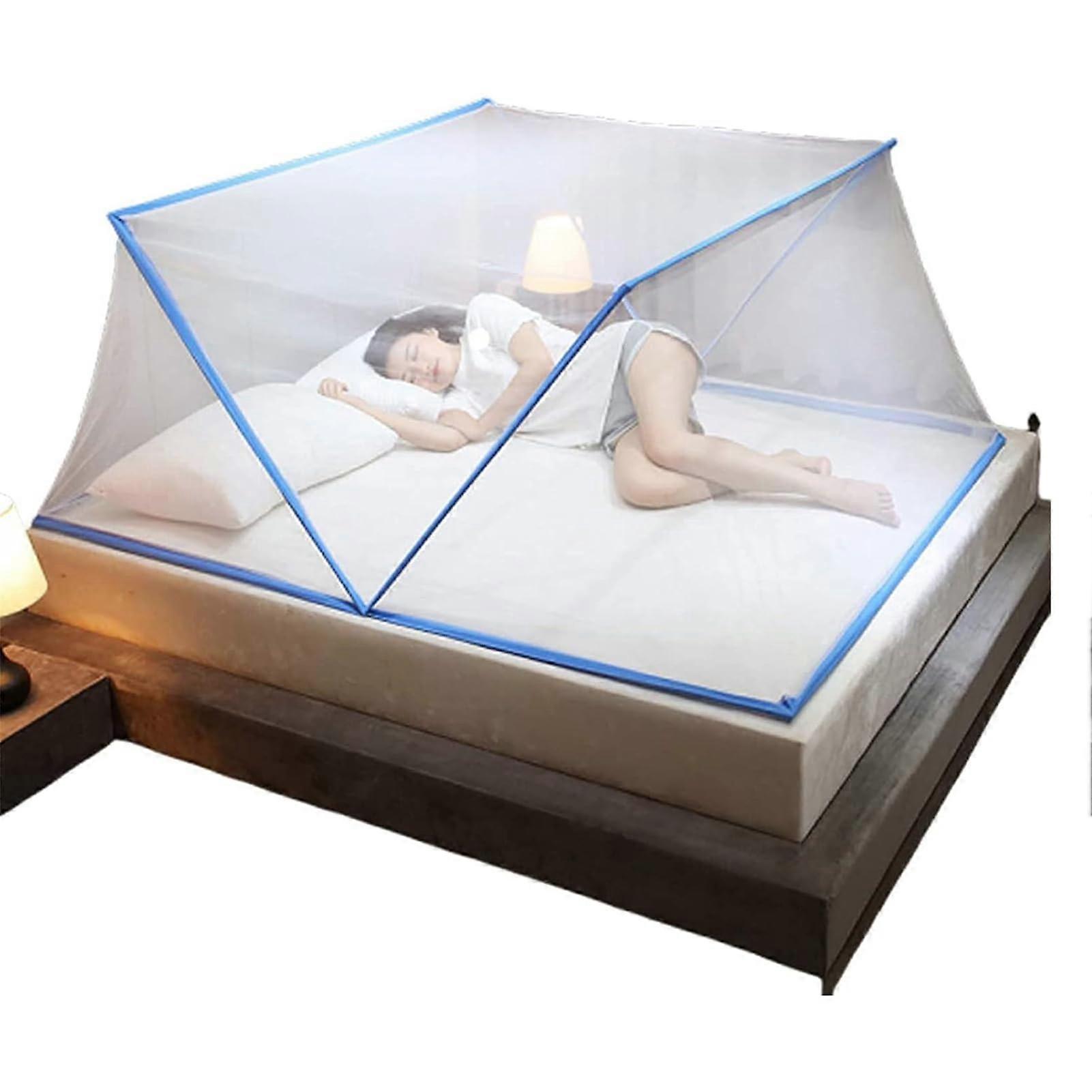 Foldable Mosquito Net for Double Floorless Bed 80x190x80CM Portable Travel Tent Insect Protection