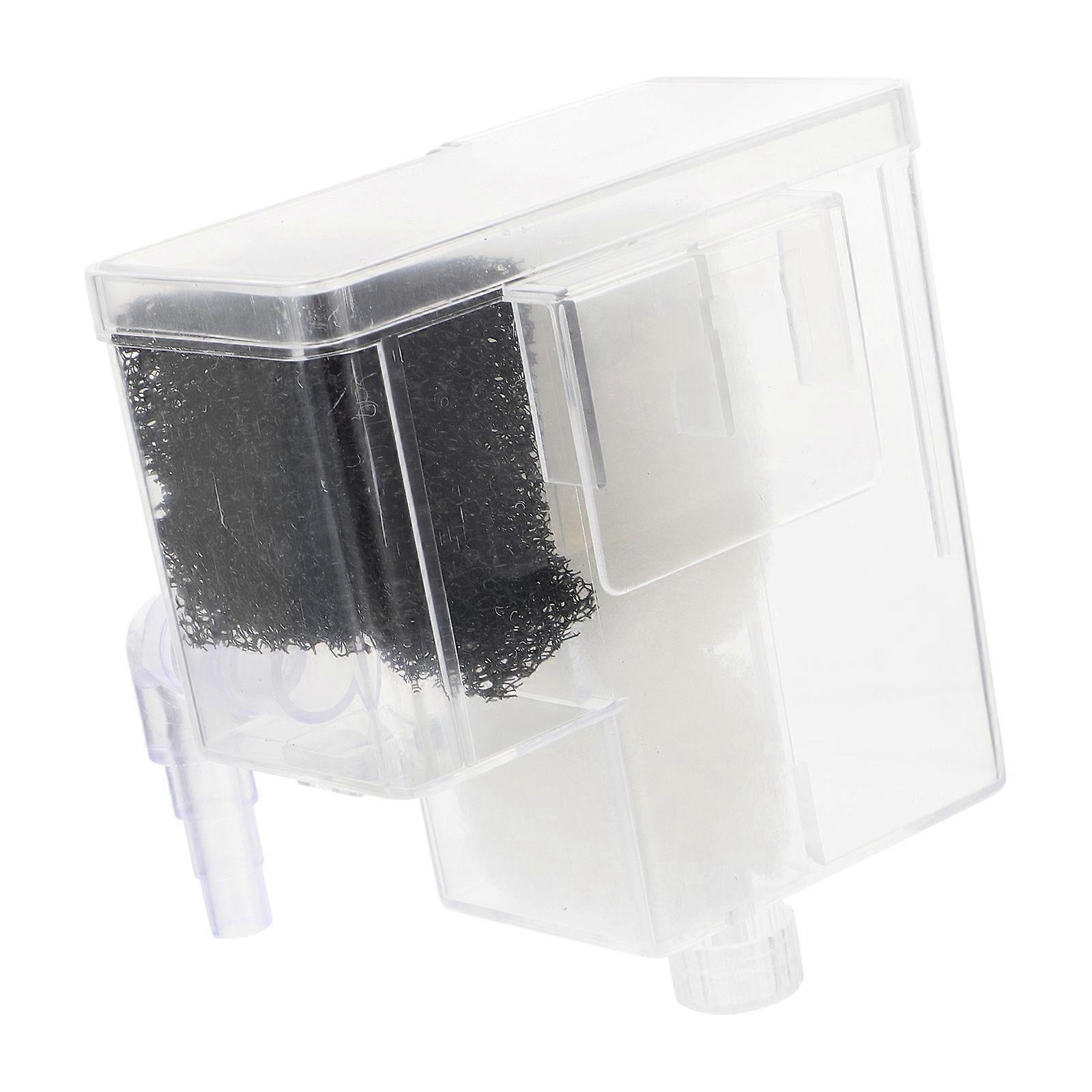 Turtle Tank Filter Replacement Small Tank Filter Oxygen Circulation Aquarium Accessories 11x10.8cm Transparent 1Pack