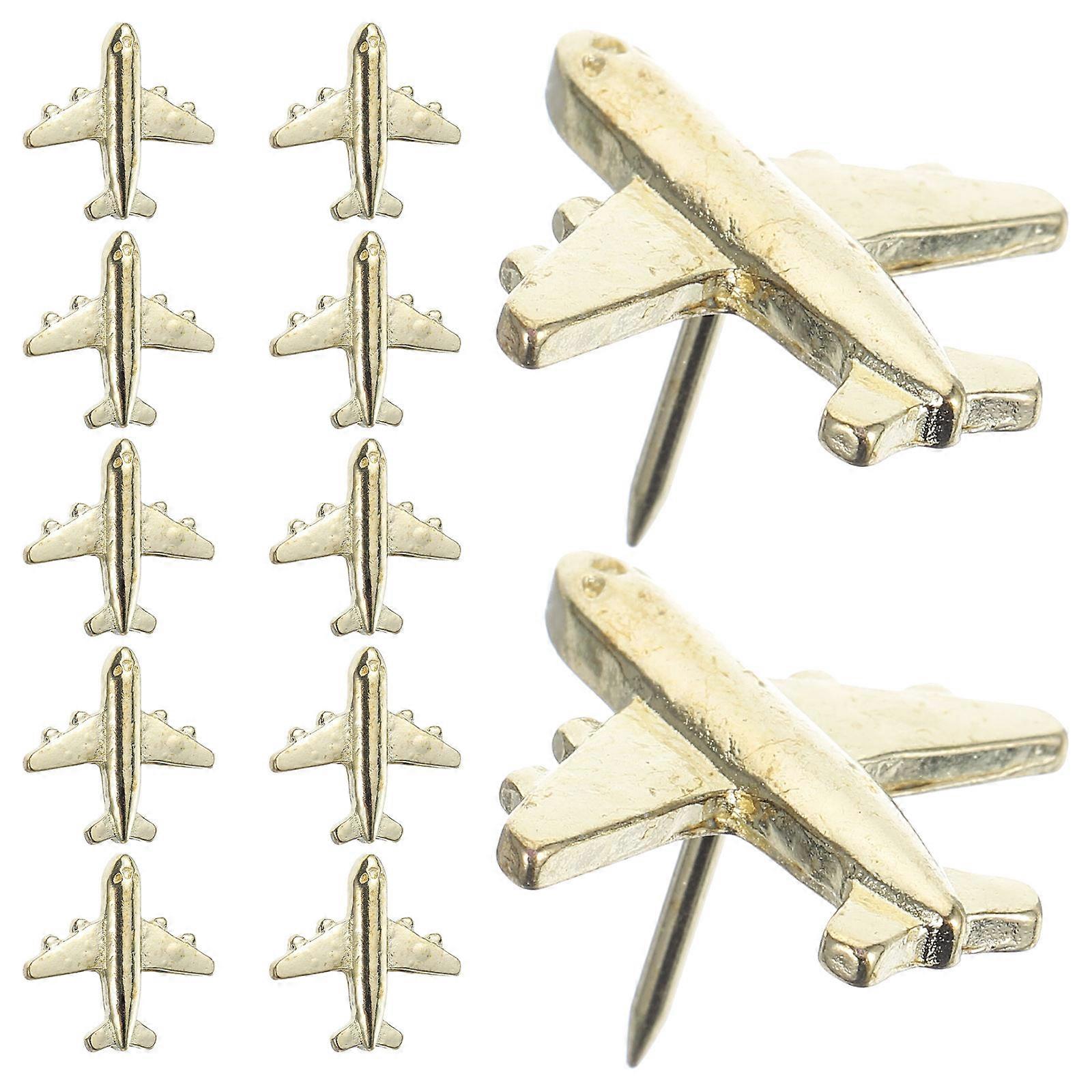 Thumbtacks For Bulletin Board Plane Push Pins For School Projects 12Pcs