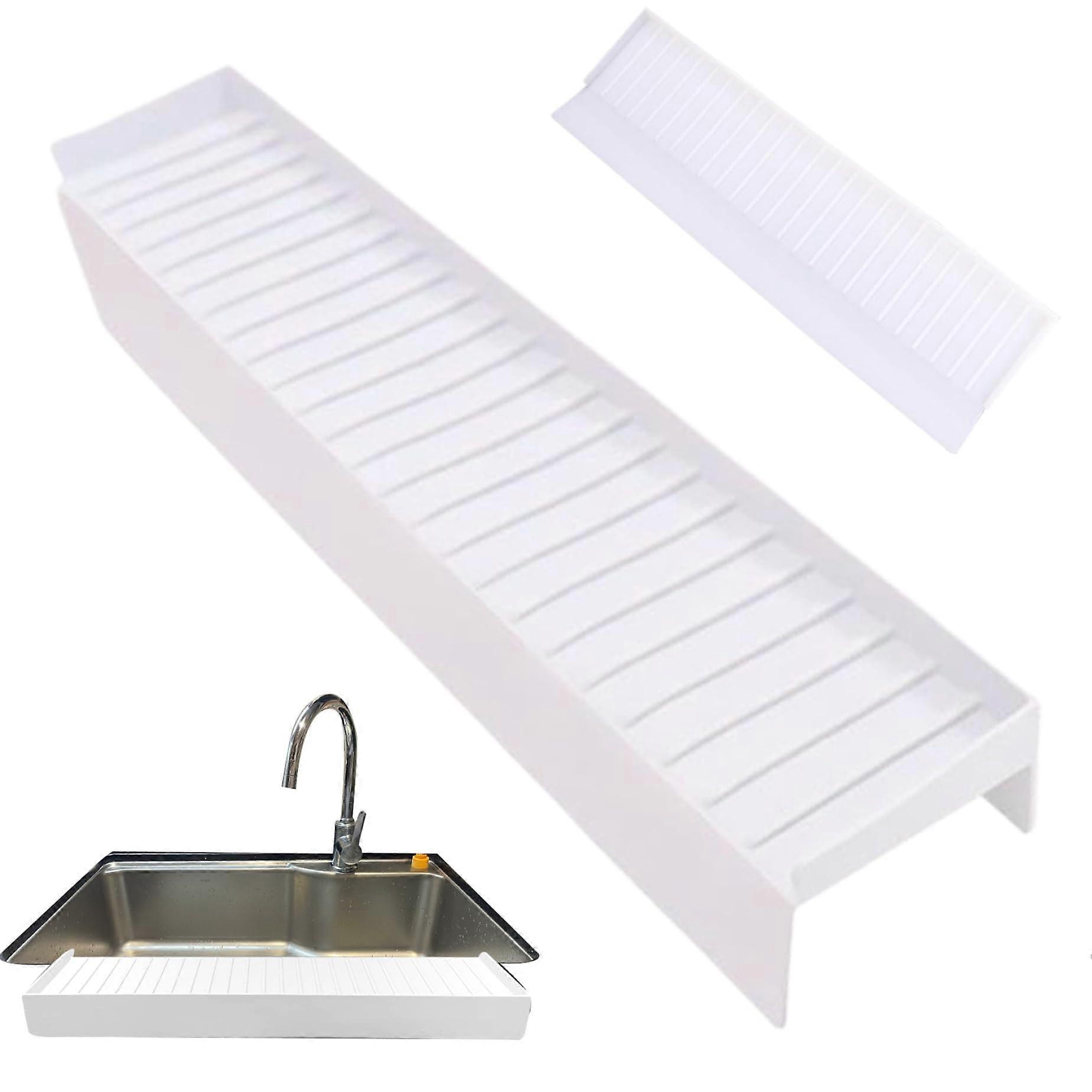 Sink Splash Guard 20x4x2 Inches Foldable Tilted Sink Water Splash Protector Flexible Silicone Edge Transparent Countertop Protectors