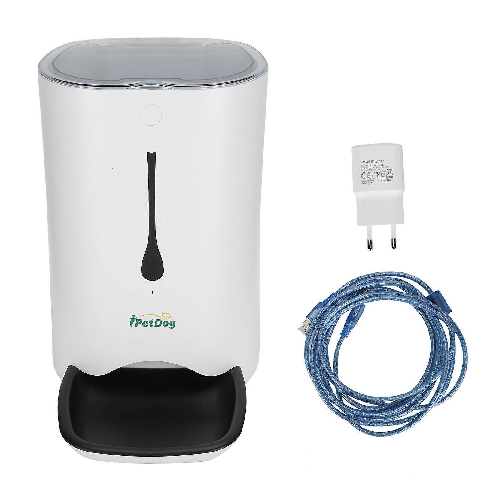 Automatic Pet Feeder Food Dispenser Timing Feeder for Medium Small Dog EU Plug 220V