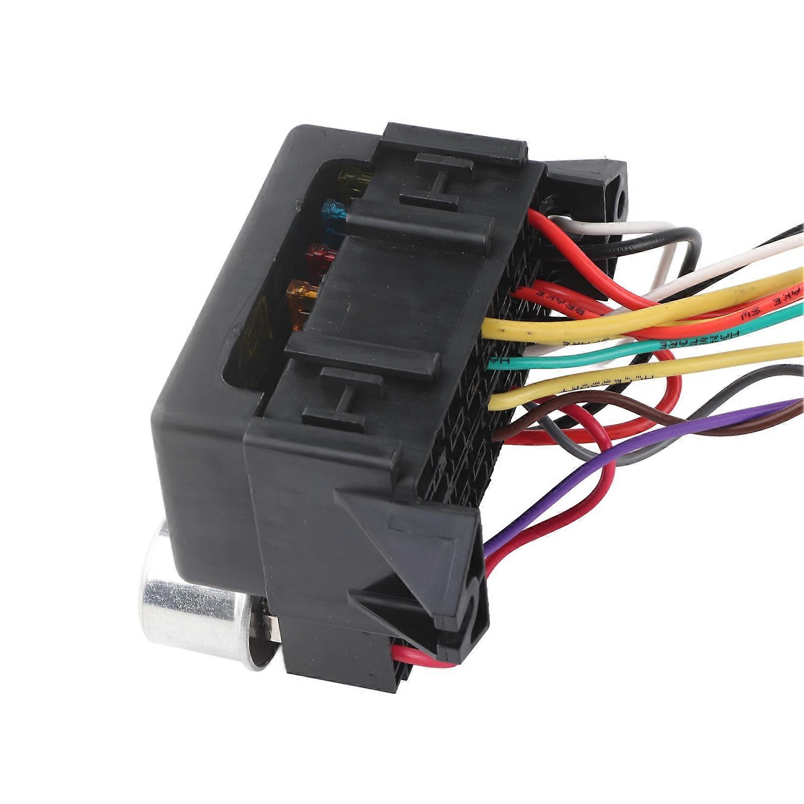 12V Universal 8 Circuit Fuse Wire Harness Kit Vehicle Fit for Muscle Car Hot Rod Street Rat