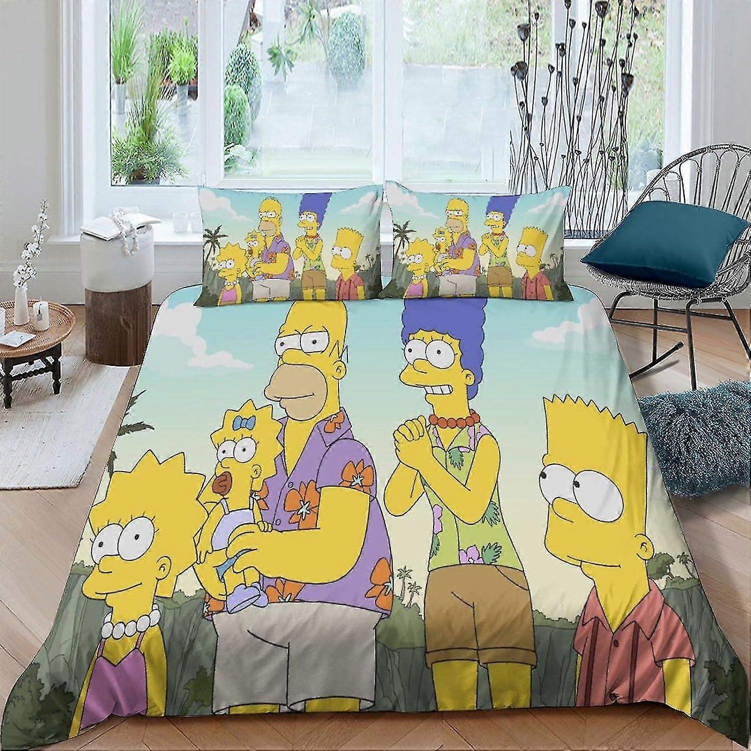 3D Print Bedding Set with Comforter Cover and Pillowcase for Kids and Adults, Soft Microfiber Quilt Cover