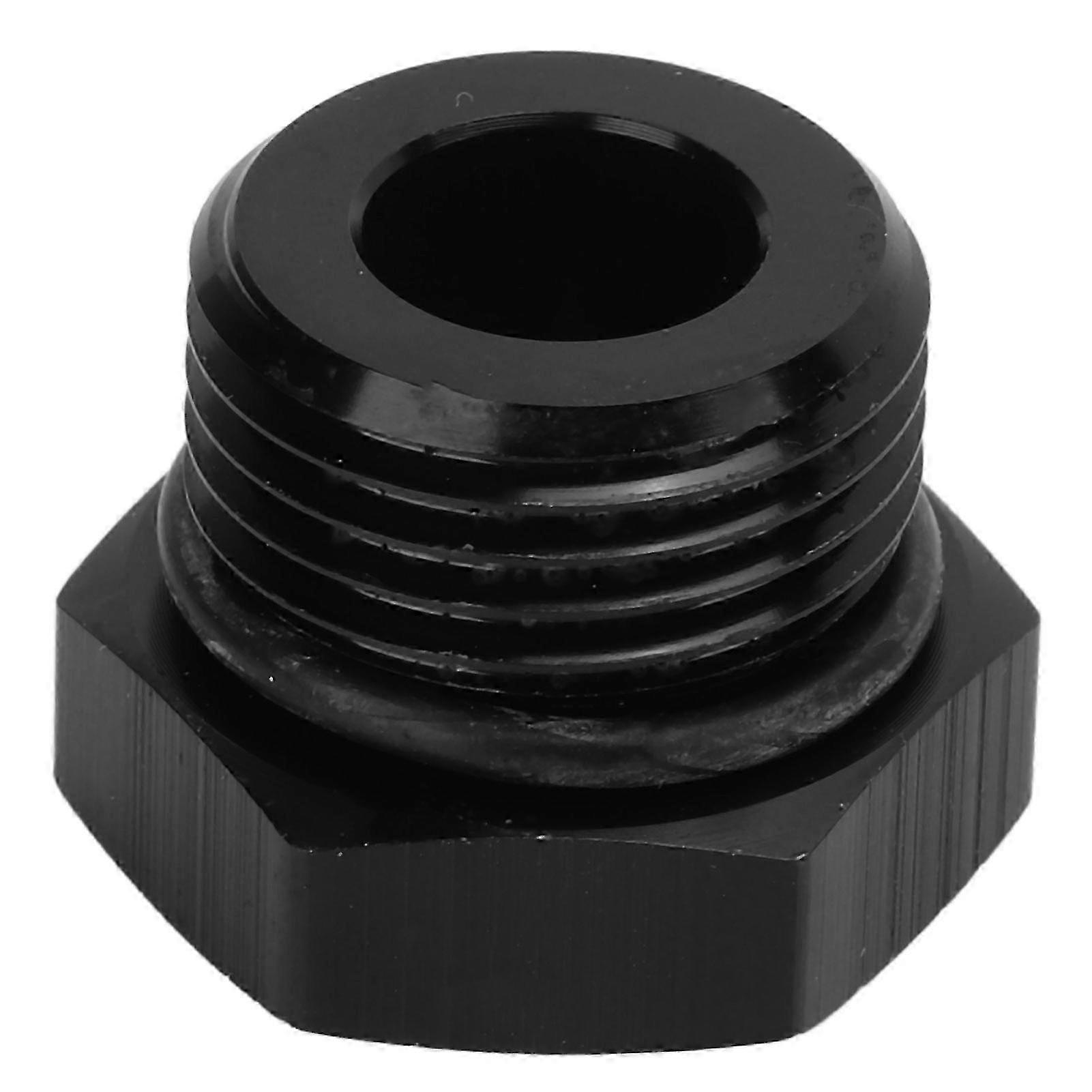 Male Hex Steel Universal Block Off Plug Fitting Adapter 4000PSI Black for Vehicles AN8