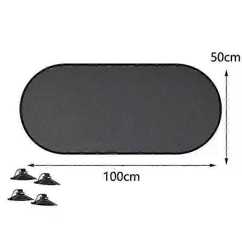 Foldable Car Side Rear Window Sunshade with Suction Cup for UV Protection and Sun Visor Curtain