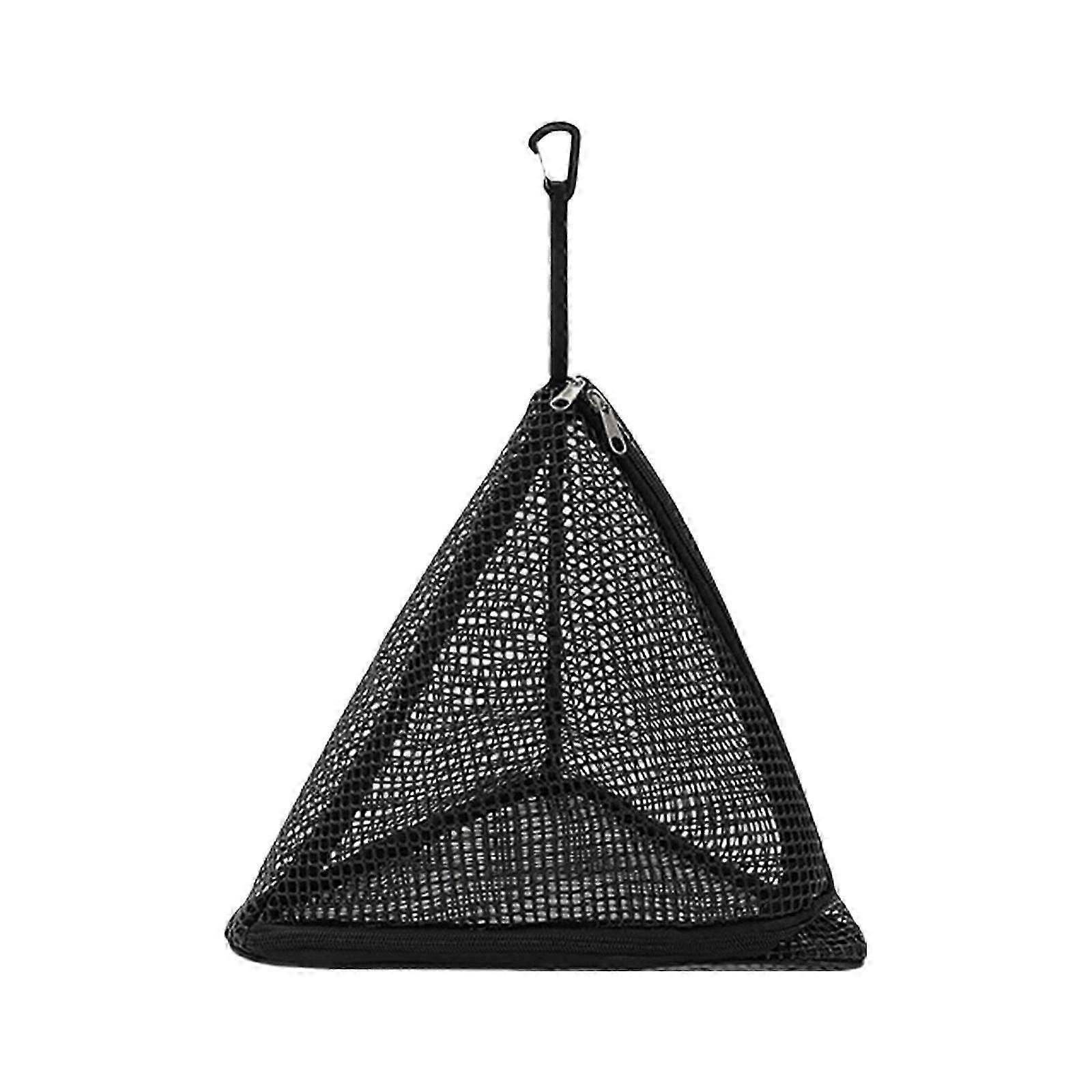 Triangles Drying Hanging Meshes Storage Net Permeable Hanging Basket Net Drying Rack for Hiking and Camping L