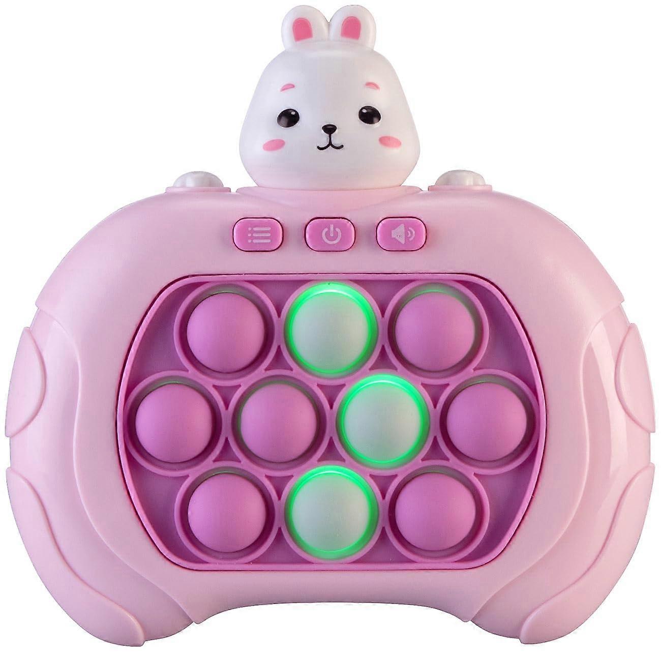 QuickPush Bubble Game Console Rabbit Animal Battery Operated