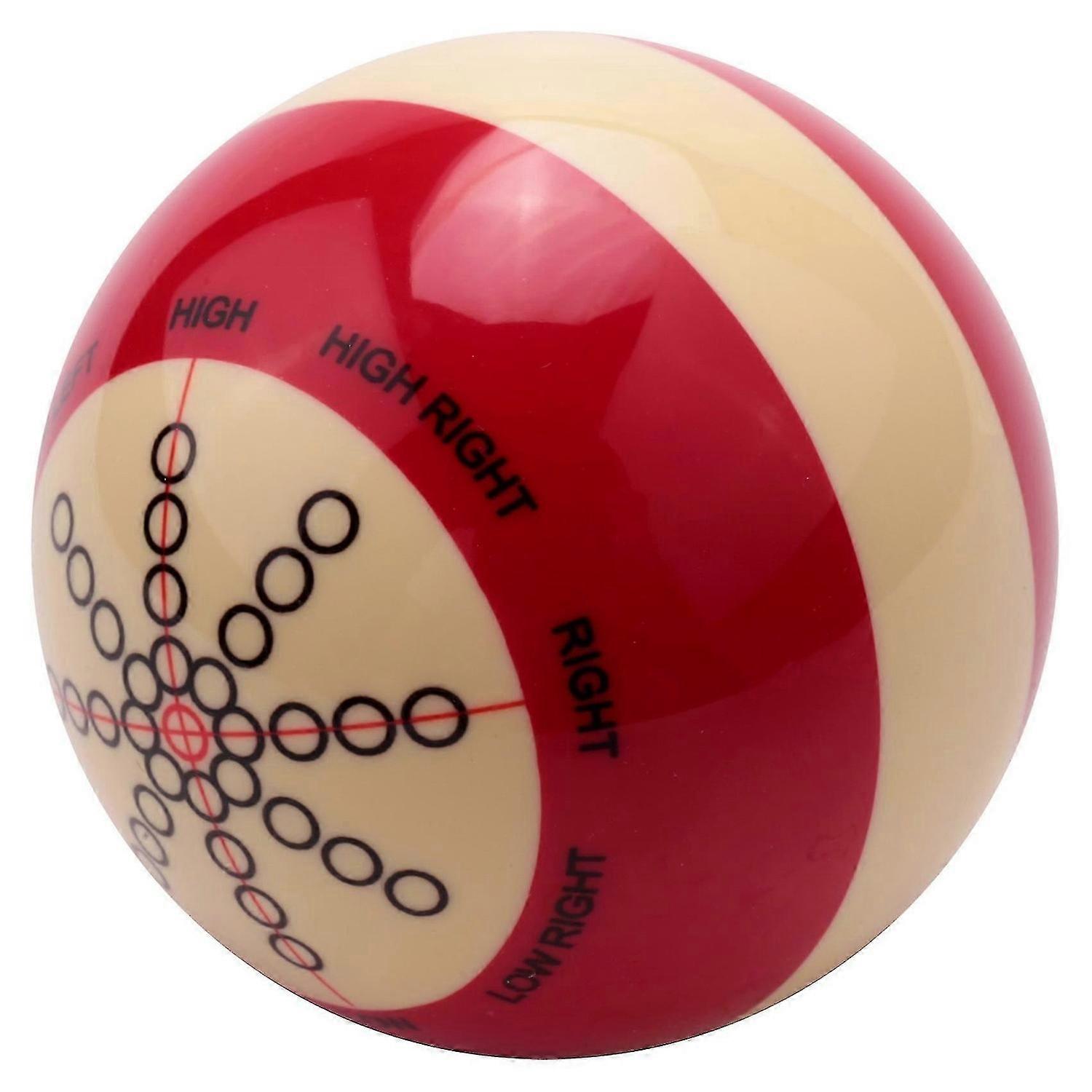 1pcs 57mm Durable White Red Resin Billiards Spot Pool Snooker Practice Training Cue Balls Sports For Beginner jn