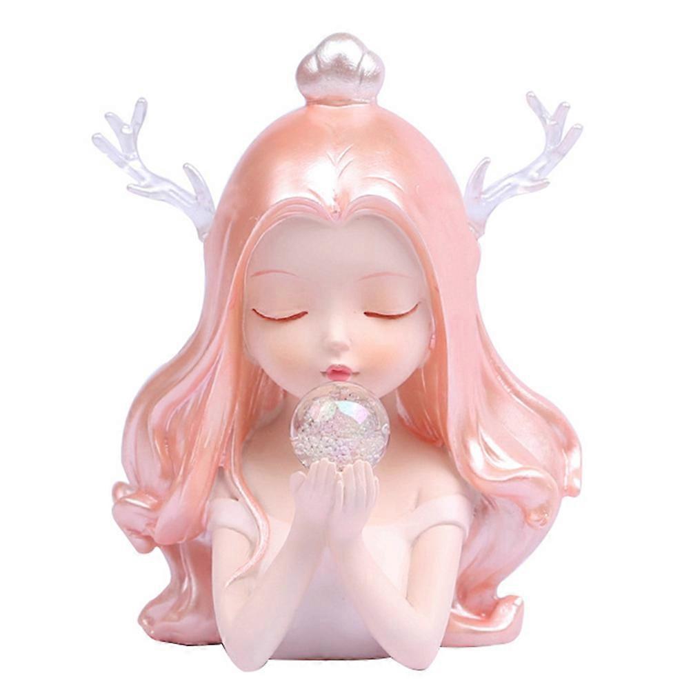 Desktop Statue Ornament Resin Craft For Girls Imagination World View Acknowledgment 1Pcs