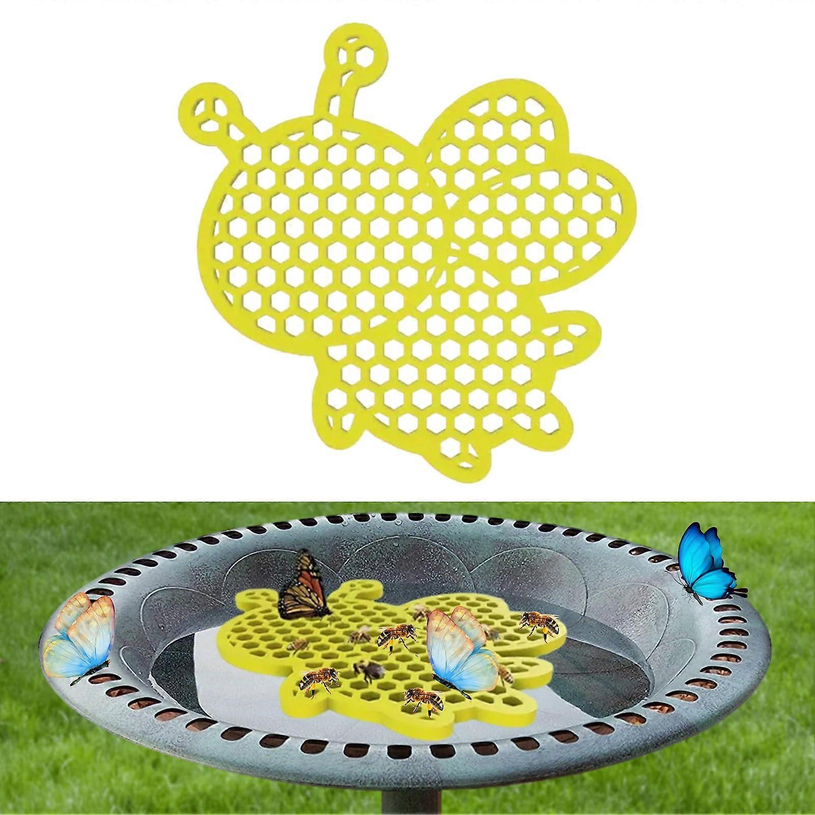 Bee Watering Station Bee Feeder Floating Island Tray for Bees, Sustainable Gardening Bee Drink Cup, Durable Design, 01