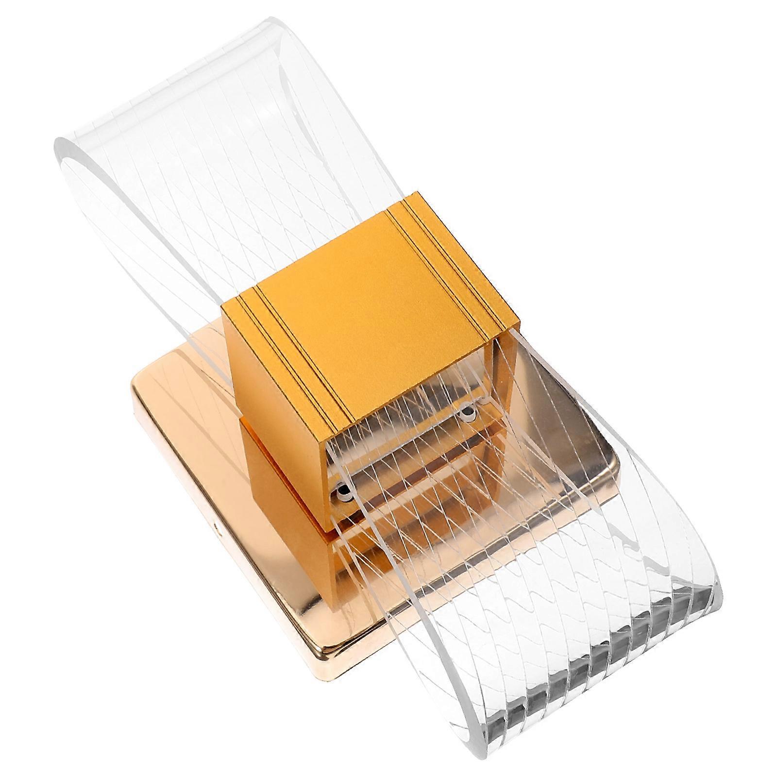 Lâmpada de parede LED de acrílico para parede decorativa para sala de estar quarto fundo parede forma simples cor sortida 1 conjunto