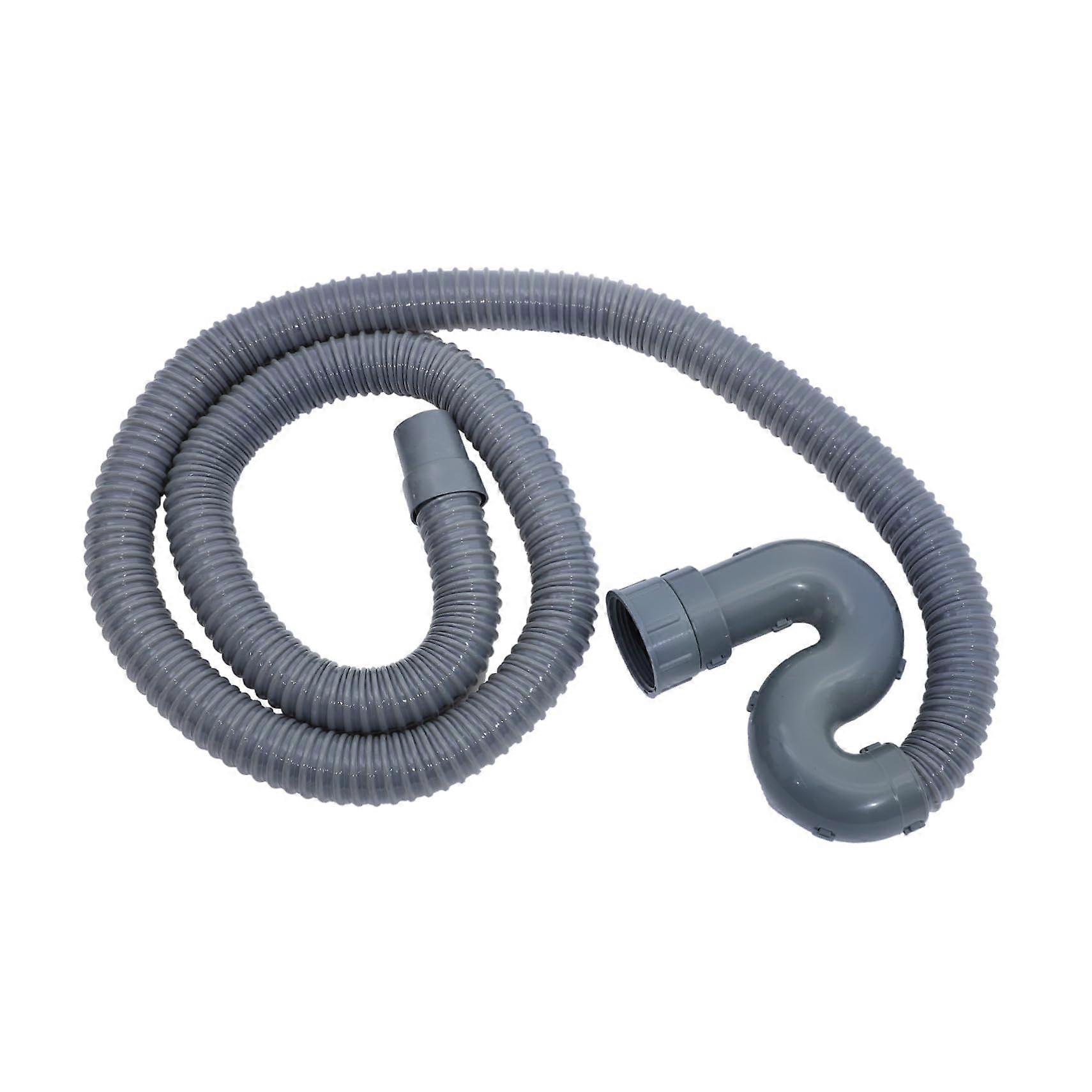 2M Drain Hose Flexible Extension Pipe for Sink and Dishwasher Designed for Odor Prevention Durable Water Pipe for Efficient Drainage