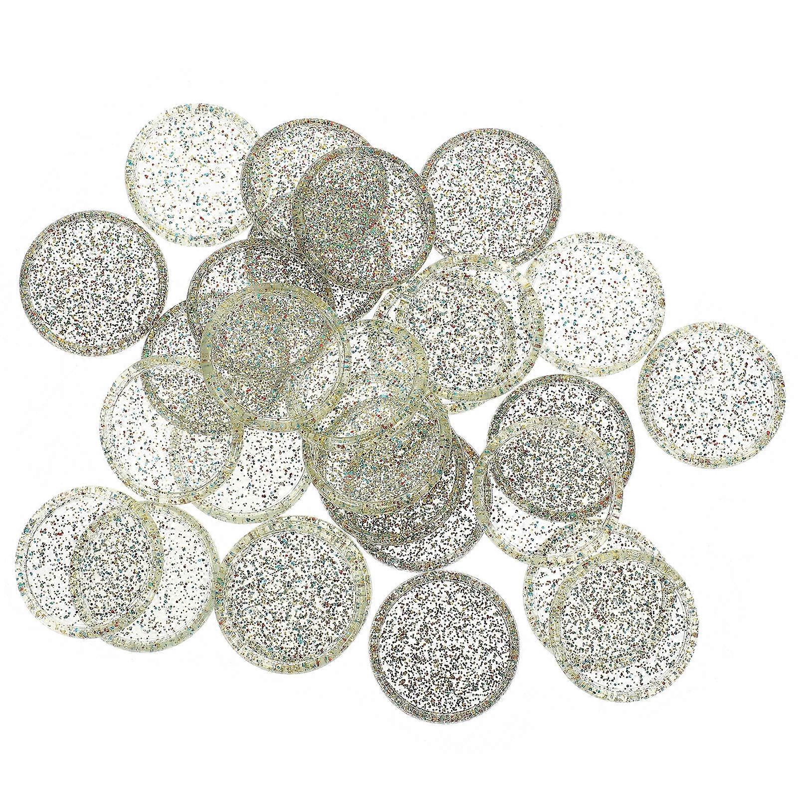 30Pcs Planner Discs for Binder Notebooks Made of Plastic Multi Color Small Size