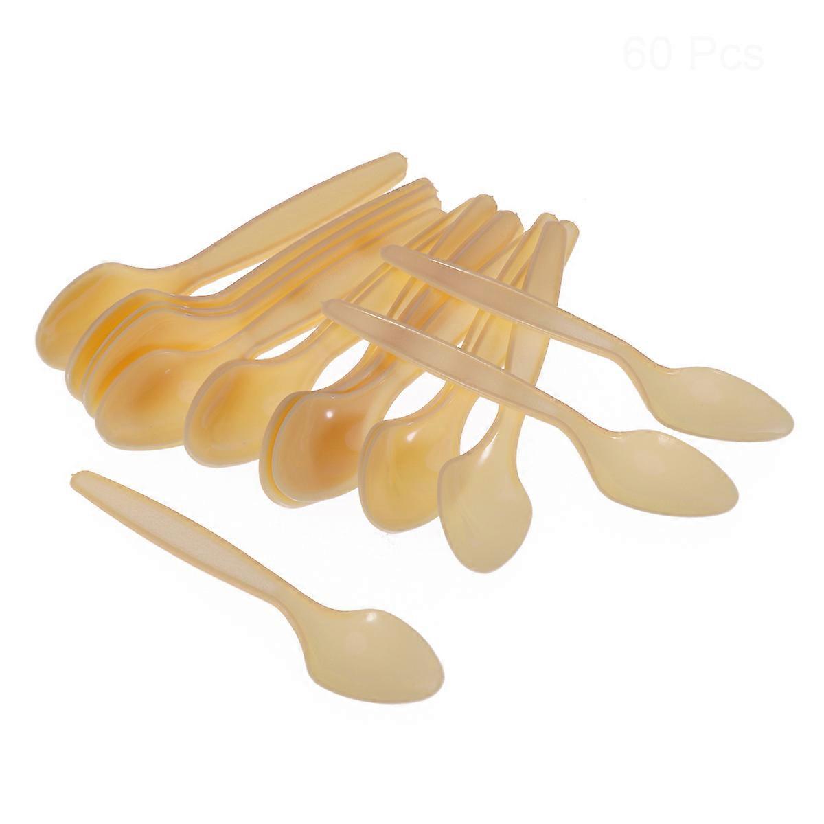 60pcs Grade PP Yellow Color Utensils