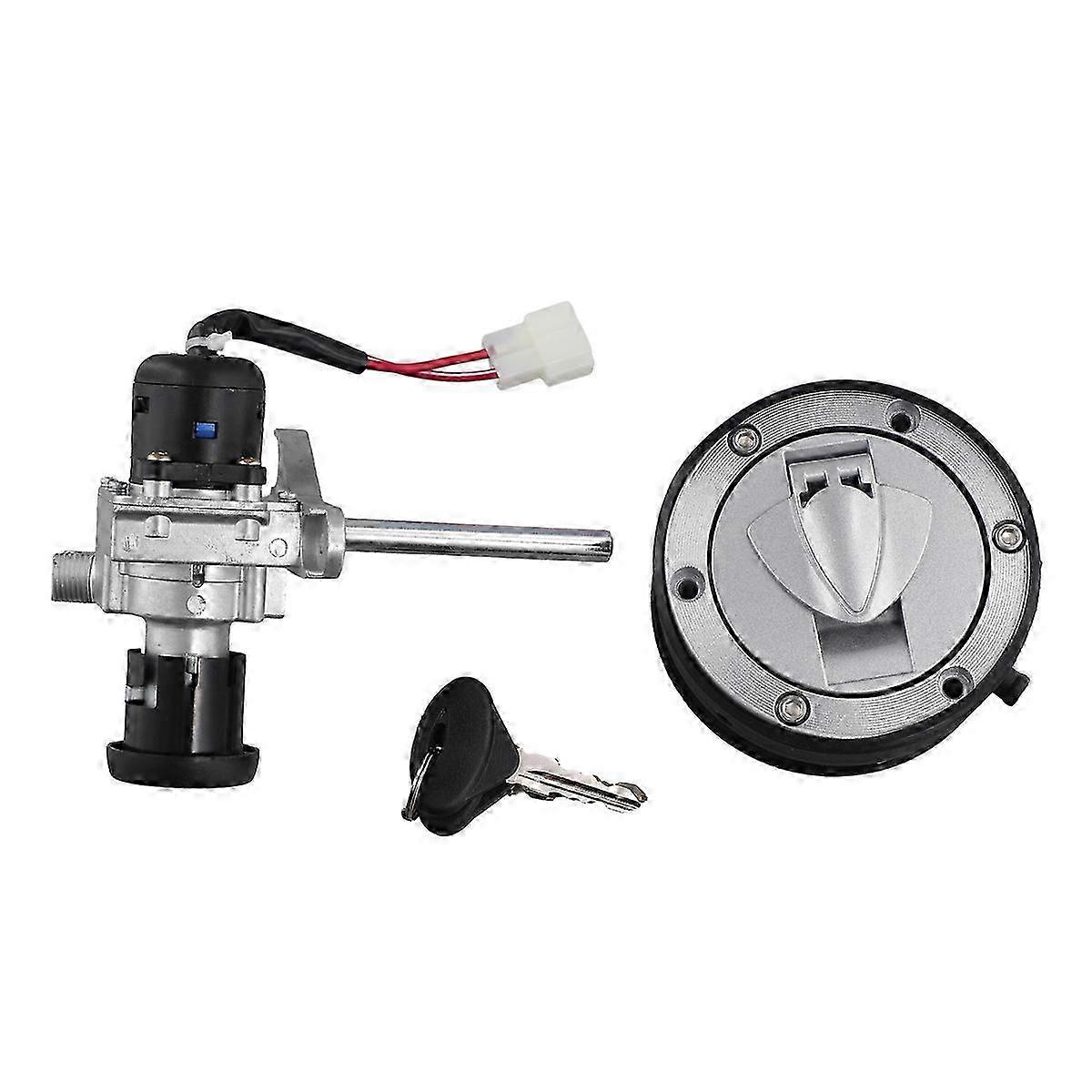 Motorcycle Ignition Switch Lock Set for Silverblade - Key Replacement & Security Accessory for Enhanced Safety