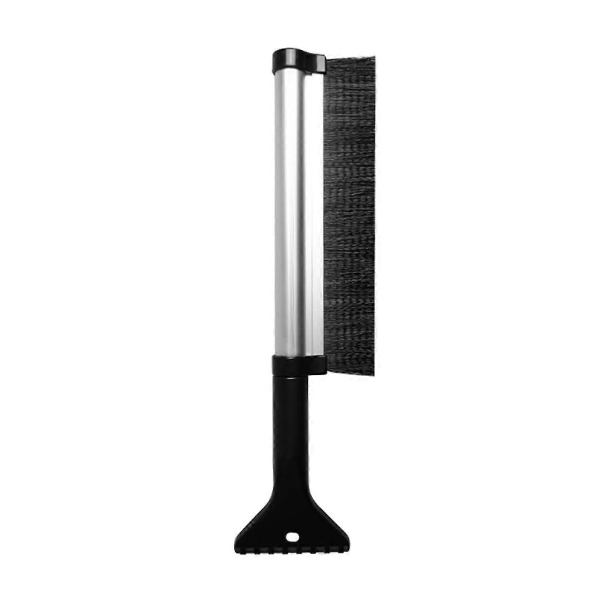 Aluminum Alloy Snow Brush with Ice Scraper Telescopic Snow Shovel for Cars and Trucks, Versatile for Winter Use and Ice Removal