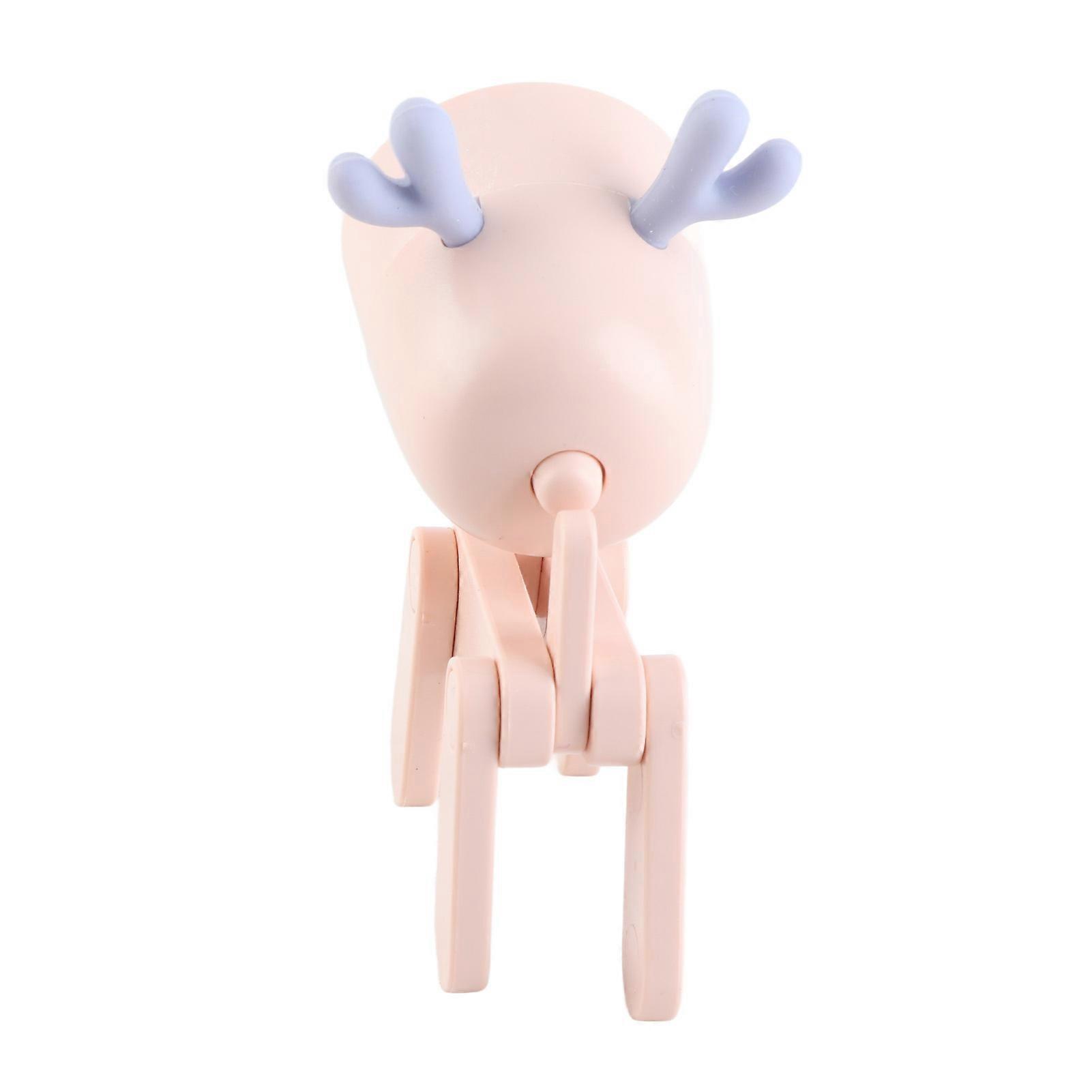 קריקטורה לילה אור מנורת ילדים מיני צבי הוביל מנורות שולחן חמוד DIY נייד עם מחזיק טלפון מתכוונן לילדים סטודנטים חדר שינה Bookends חדר ילדים