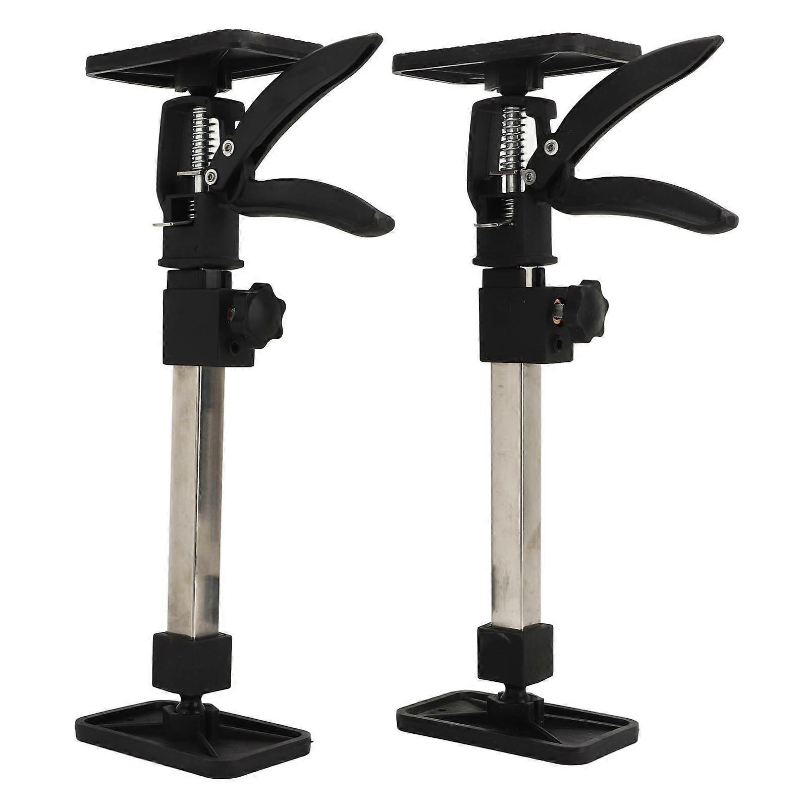 2PCS Telescopic Support Rods Stainless Steel Adjustable Cabinet Jack Pole Woodworking Hand Support System