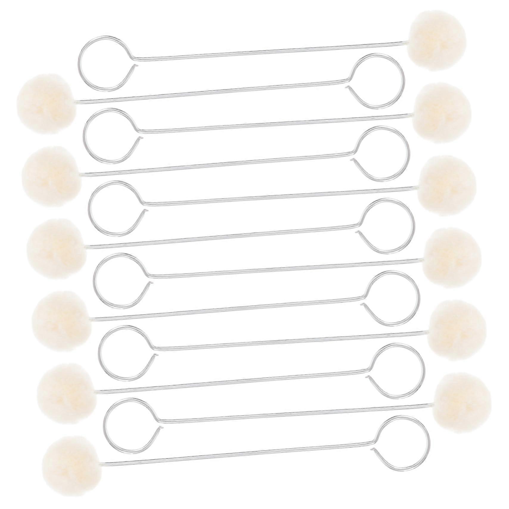 25 Pieces Ergonomic Wool Daubers for Leather Dyeing Universal Tool for Craft Projects Color Applications