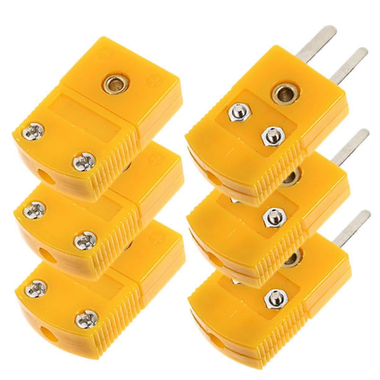 3Pin KType Thermocouple Adapter Male Female Socket Precision Connection for Thermocouple RTD Circuits Robust Practical for Industry Laboratory