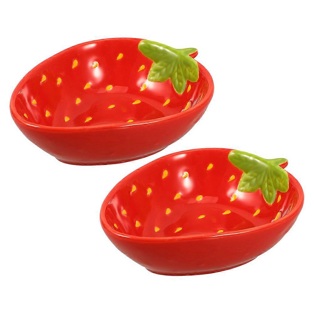 Ceramic Fruit Shape Container Serving Fruits .00X10.50X3.80CM 2Pcs