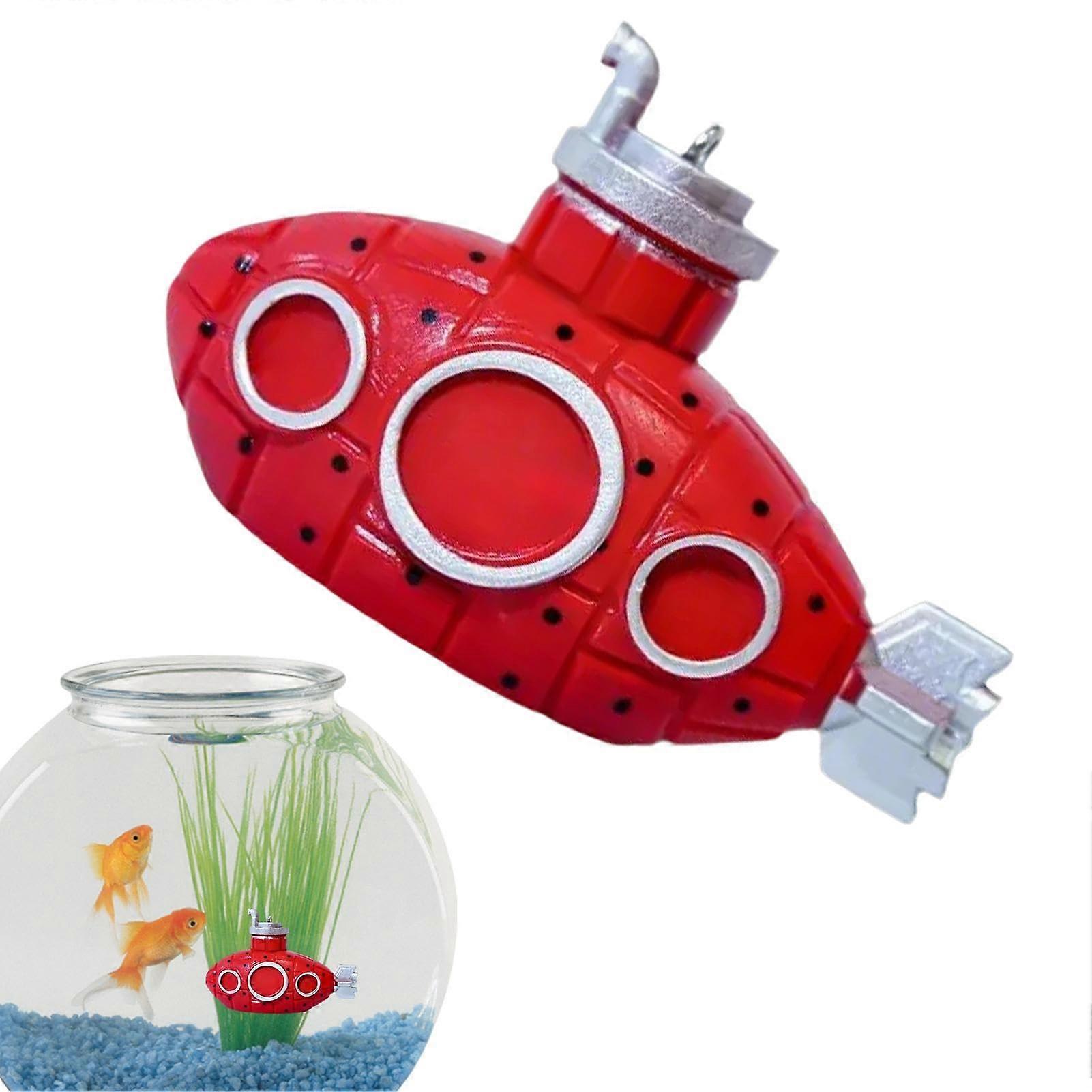 Floating Aquarium Decoration with Betta Cave Shrimp Hideout Design, Red Color, Cute Fish Toy for Fish Tank Use