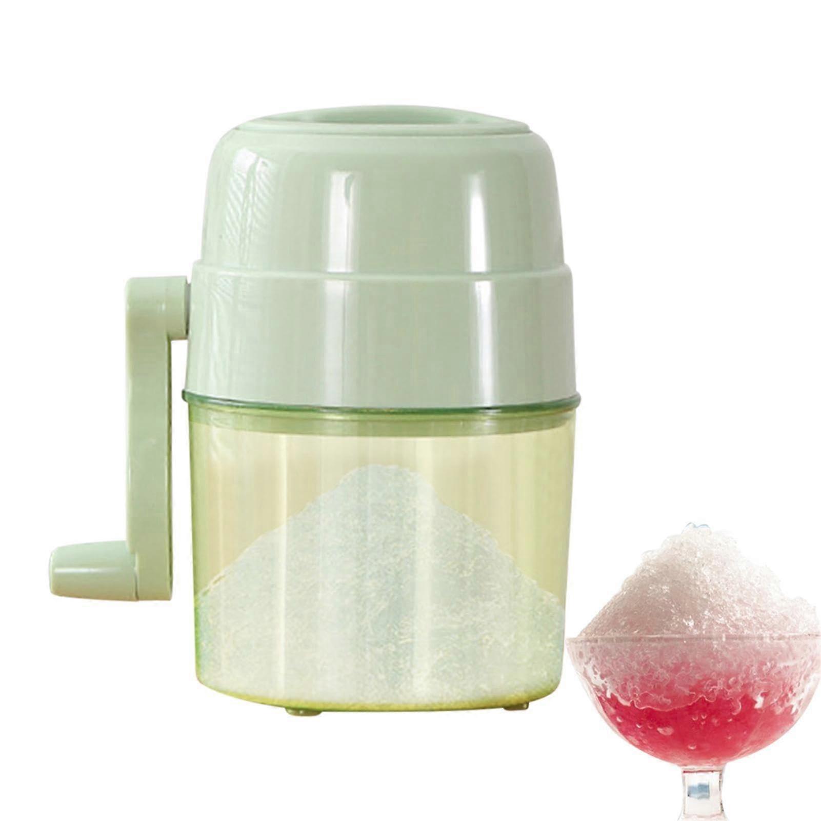 Ice Crusher Manual Ice Shaver, Hand Crank for Snow Cones, 12x12x19cm