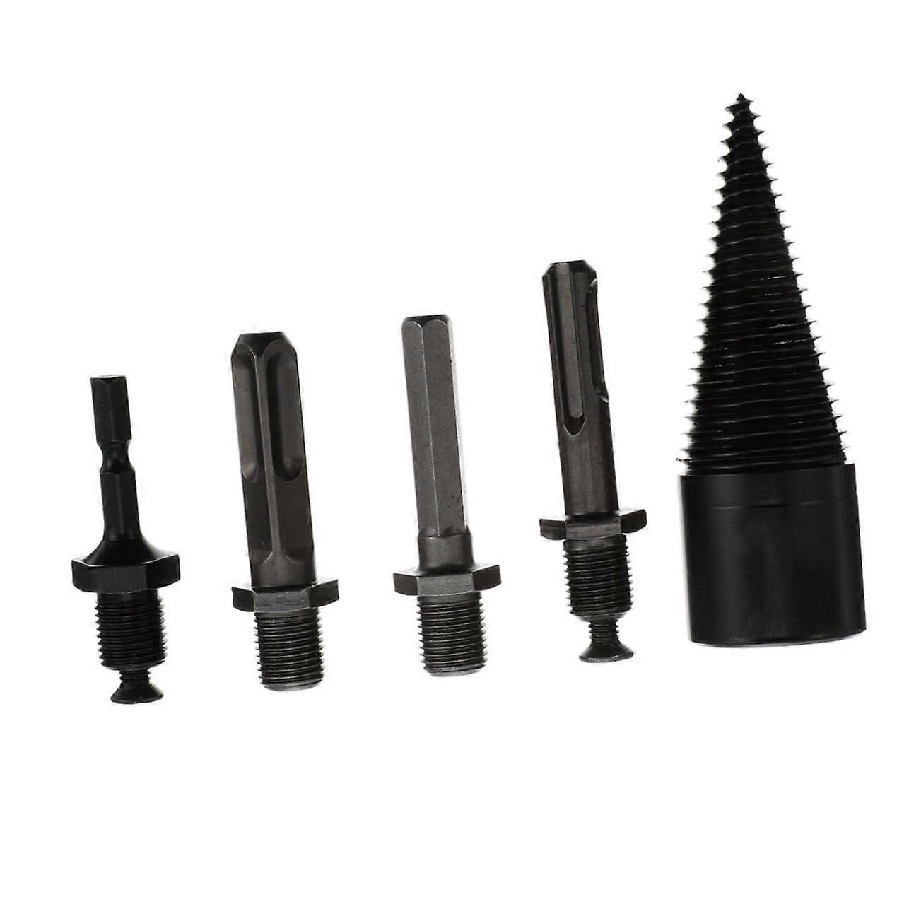 1Set Partial Drill Quality Wood Splitting Bits for Efficient Splitting, Suitable for Camping and Family Use