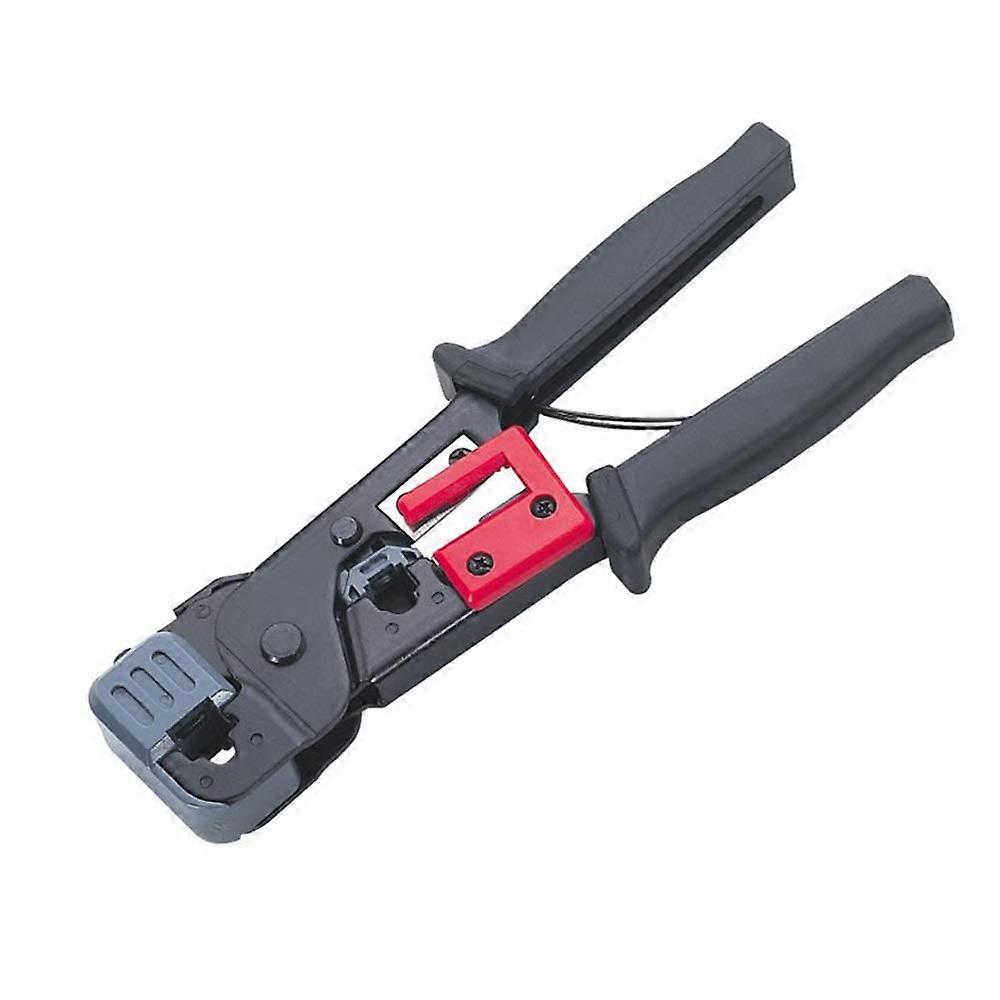 Electrician's Tools Crimp Pliers for Telecom Connections, Hand Network Pliers for Crystal Ends, Durable and Ergonomic Design