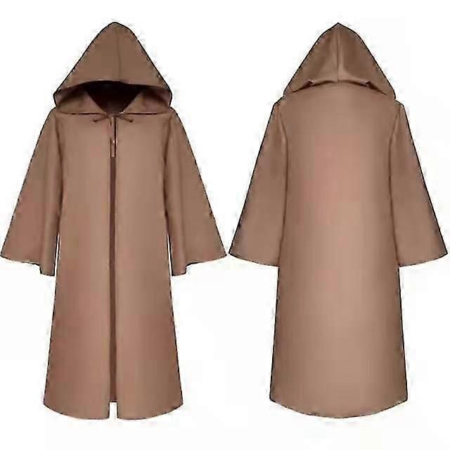 JWL-Wizard Tunic Hooded Robe Halloween Cloak Cosplay Costumes