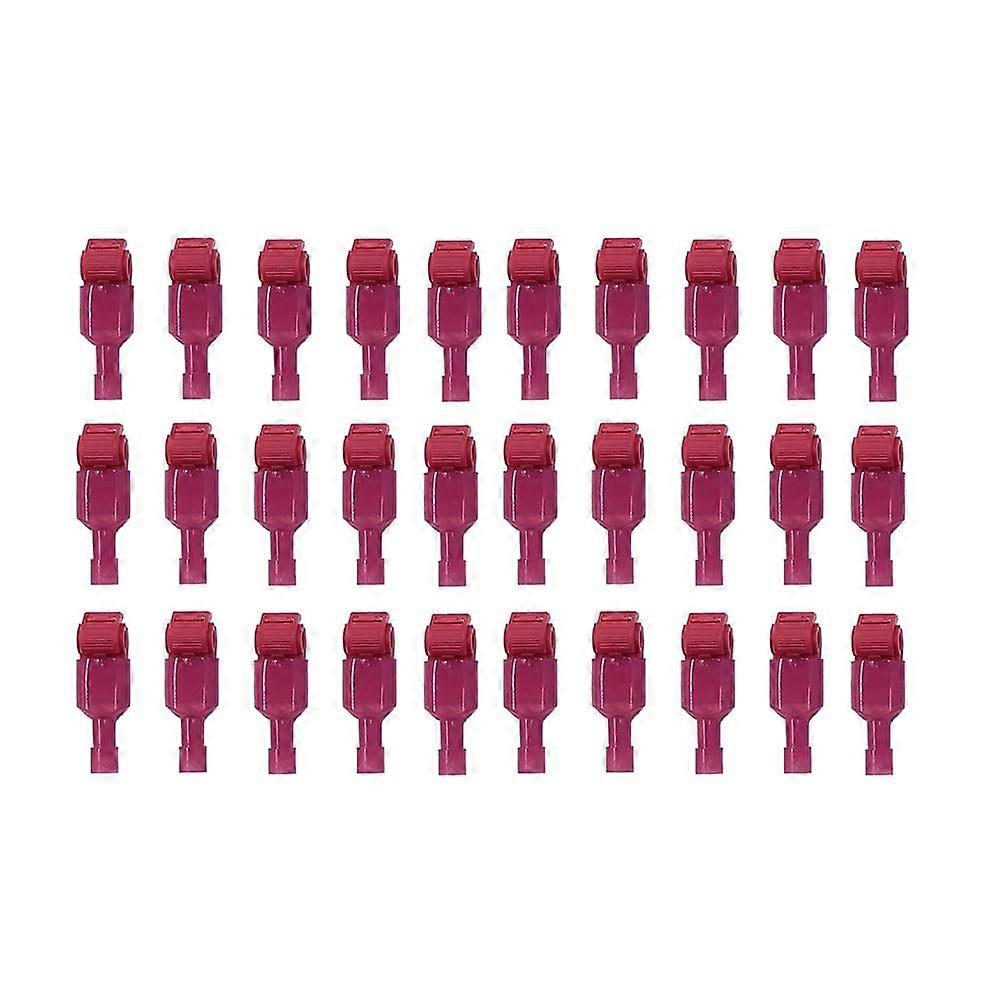 30 T-Type Quick Connectors, Waterproof Copper PVC Electrical Connectors for Branch/Main Lines, No Stripping Required