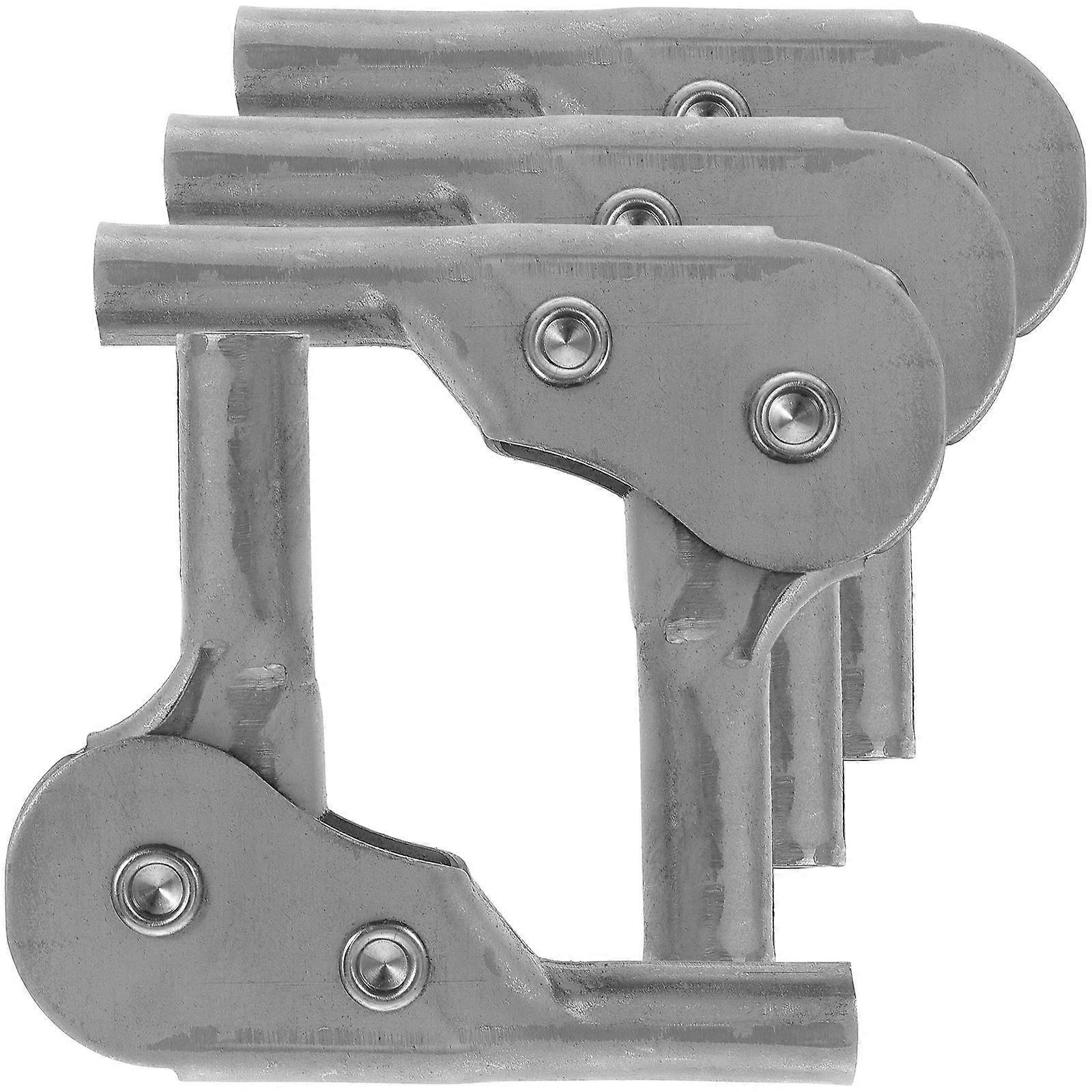 Self-Locking Hinge 4Pcs Folding Sofa Support For Home Use Durable Grey Iron Material