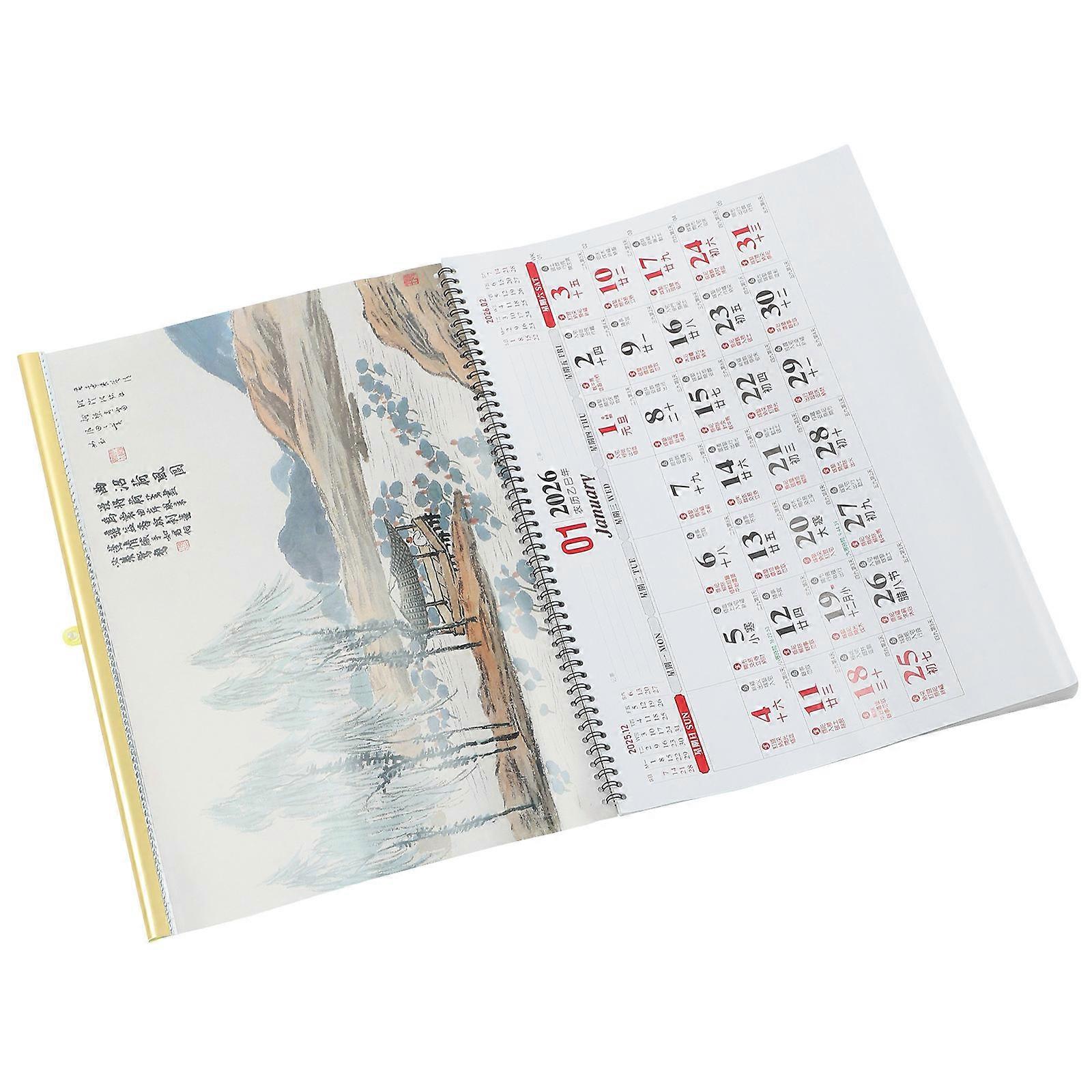 a well structured product title and description based on your input:
**Product Title:**
Year of the Horse Wall Calendar 2025 – Thick & Paper –