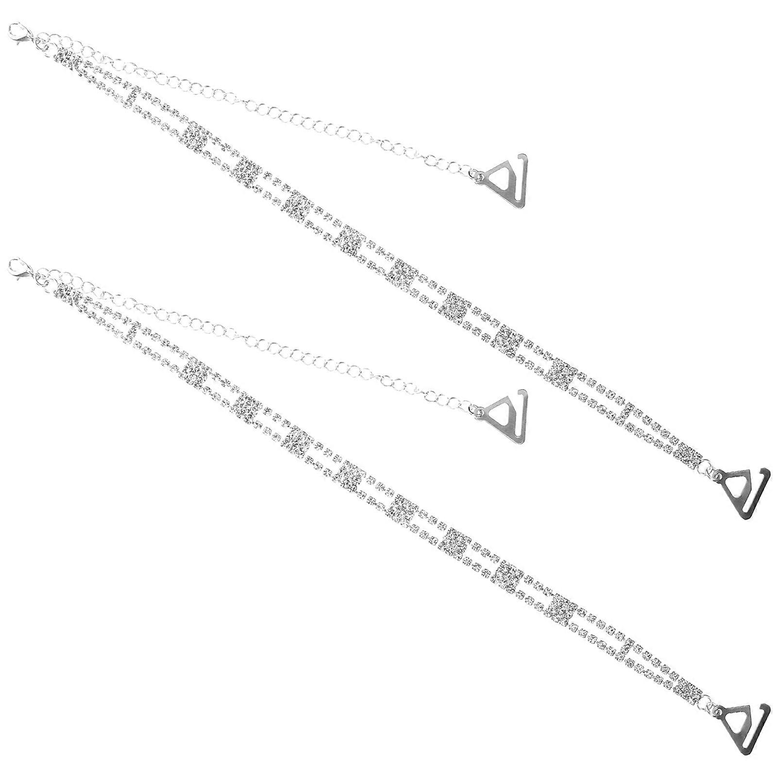 Rhinestone Strap Replacement Stylish Shoulder Straps for Strapless Dresses Elegant Sparkle Belt for Women Durable Comfortable Fit