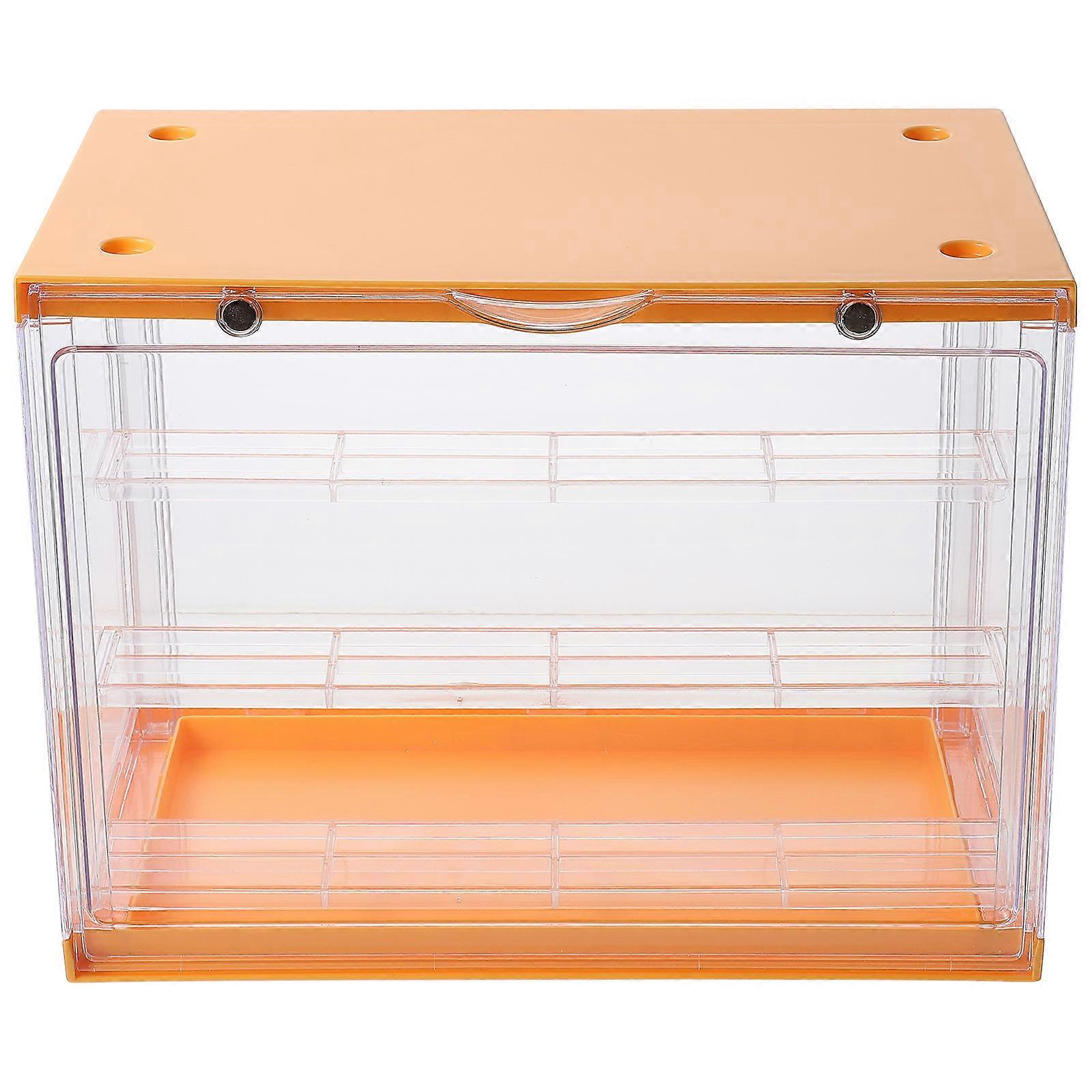 Clear Plastic Display Box For Figurines And Dolls Ideal For Room Decoration Featuring A Rectangular Shape 1Pack