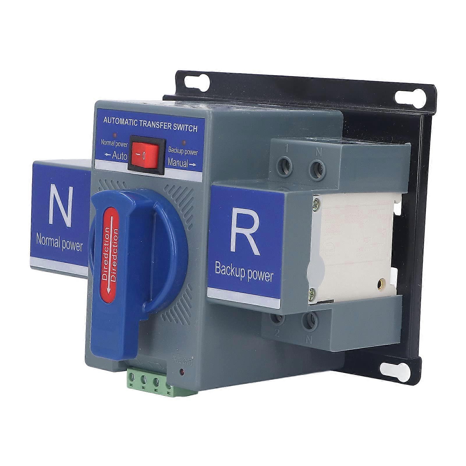 Automatic Transmission Switch 2P CB Type for Double Power Supply AC230V 50A Compatible with Household and Commercial Use
