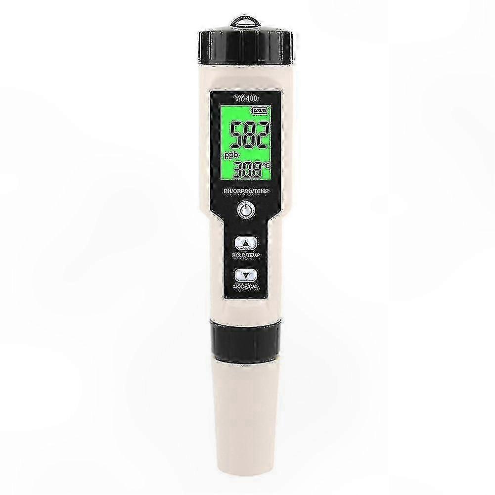 4-in-1 Digital Tester for pH, ORP, H2, and Temperature with Backlight for Aquarium and Pool Use