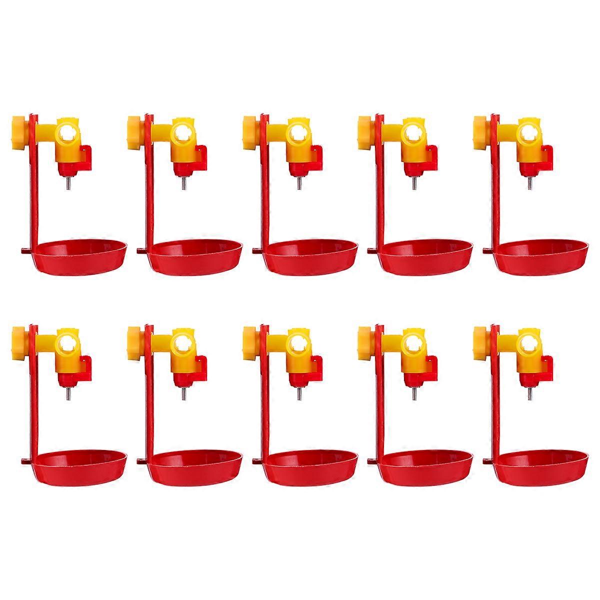 10PCS Poultry Nipples Water Drinking Dispenser Drinker Waterer