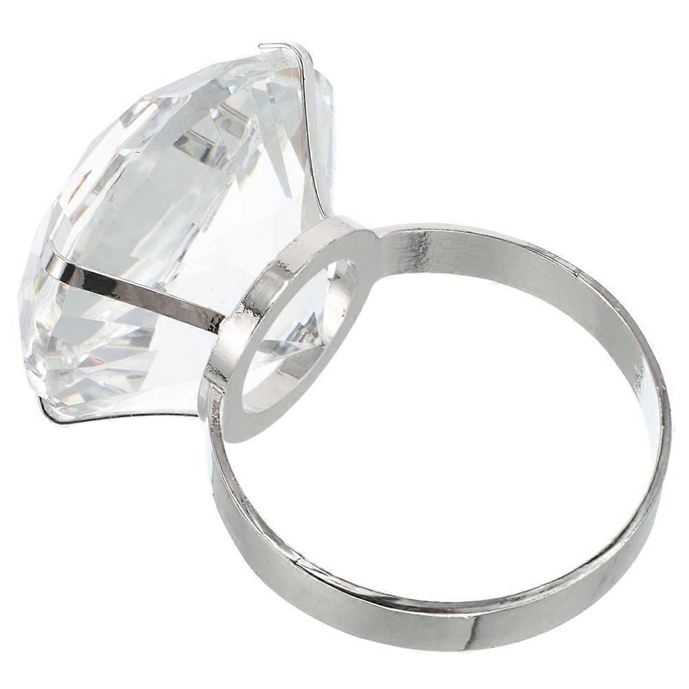 Elegant Lightweight Simulated Ring Prop for Weddings, Engagements, and Anniversaries – Easy to Clean Decoration for Memorable Celebrations