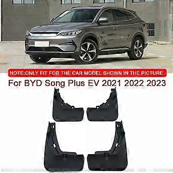 For BYD Song Plus EV 2021 2022 2023 Car Styling ABS Car Mud Flaps Splash Guard Mudguards MudFlaps Front Rear Fender Accessories-xj